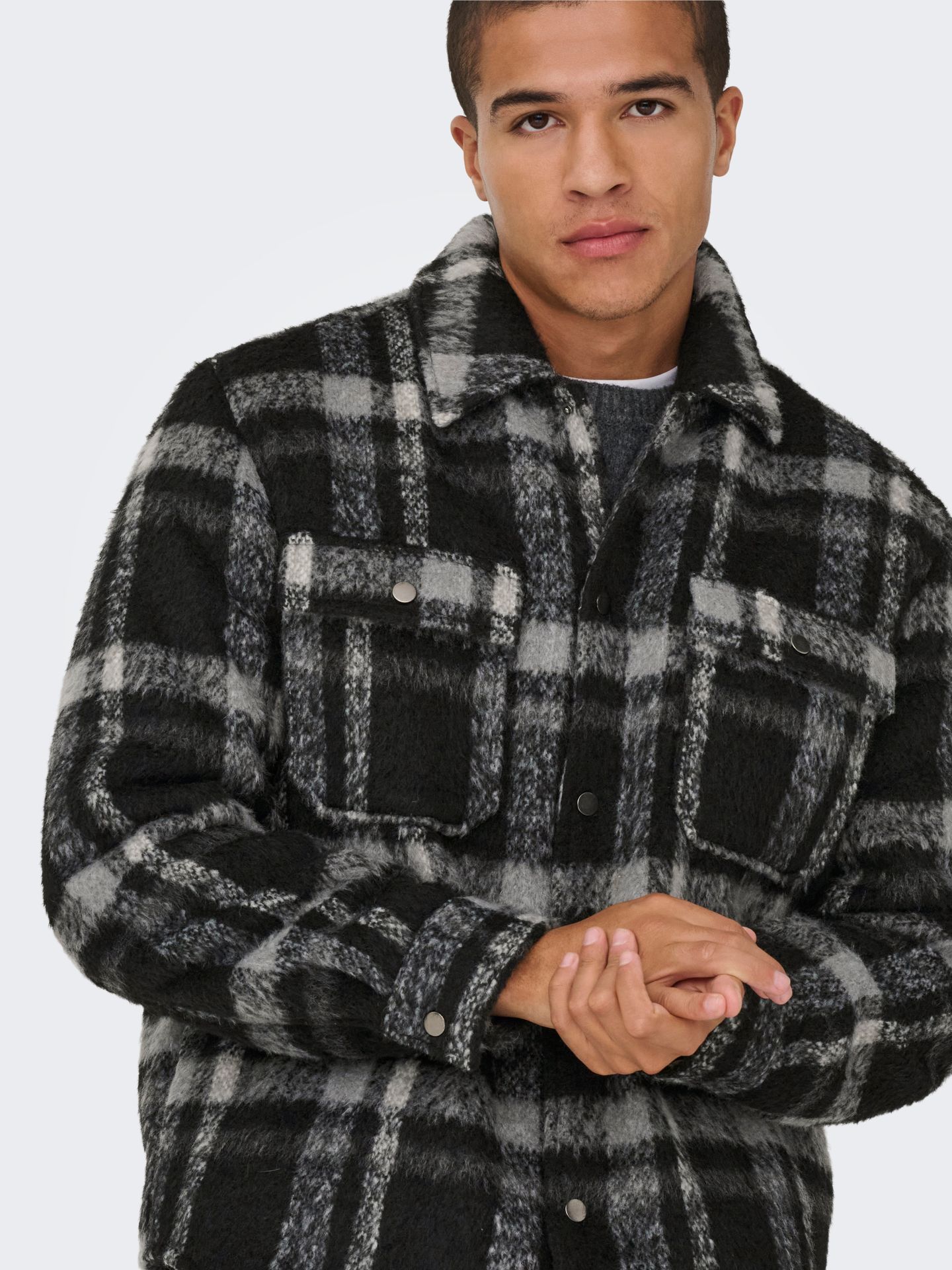 Only & Sons ONSGIO LF CHECK PADDED JACKET OTW Phantom/Check 2900160396044