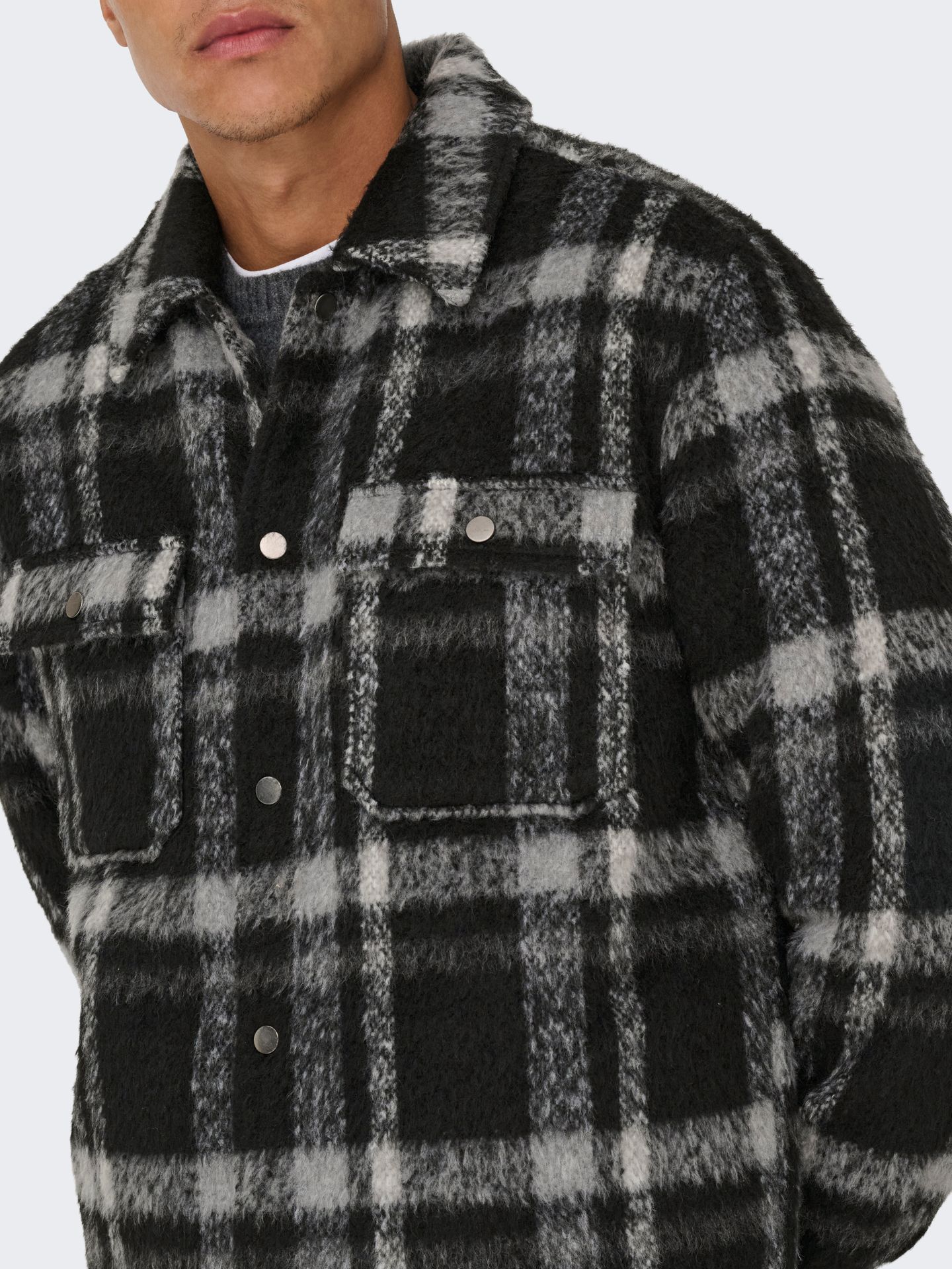 Only & Sons ONSGIO LF CHECK PADDED JACKET OTW Phantom/Check 2900160396044