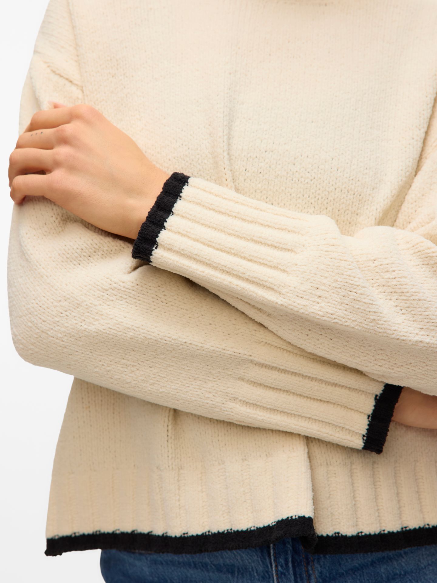 Vero Moda VMSHADOW LS O-NECK PULLOVER BOO Birch/Dicte 2900160397034