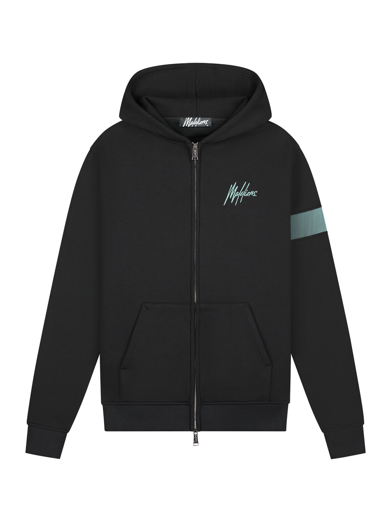 Malelions Men captain zip hoodie Black 00115271-999