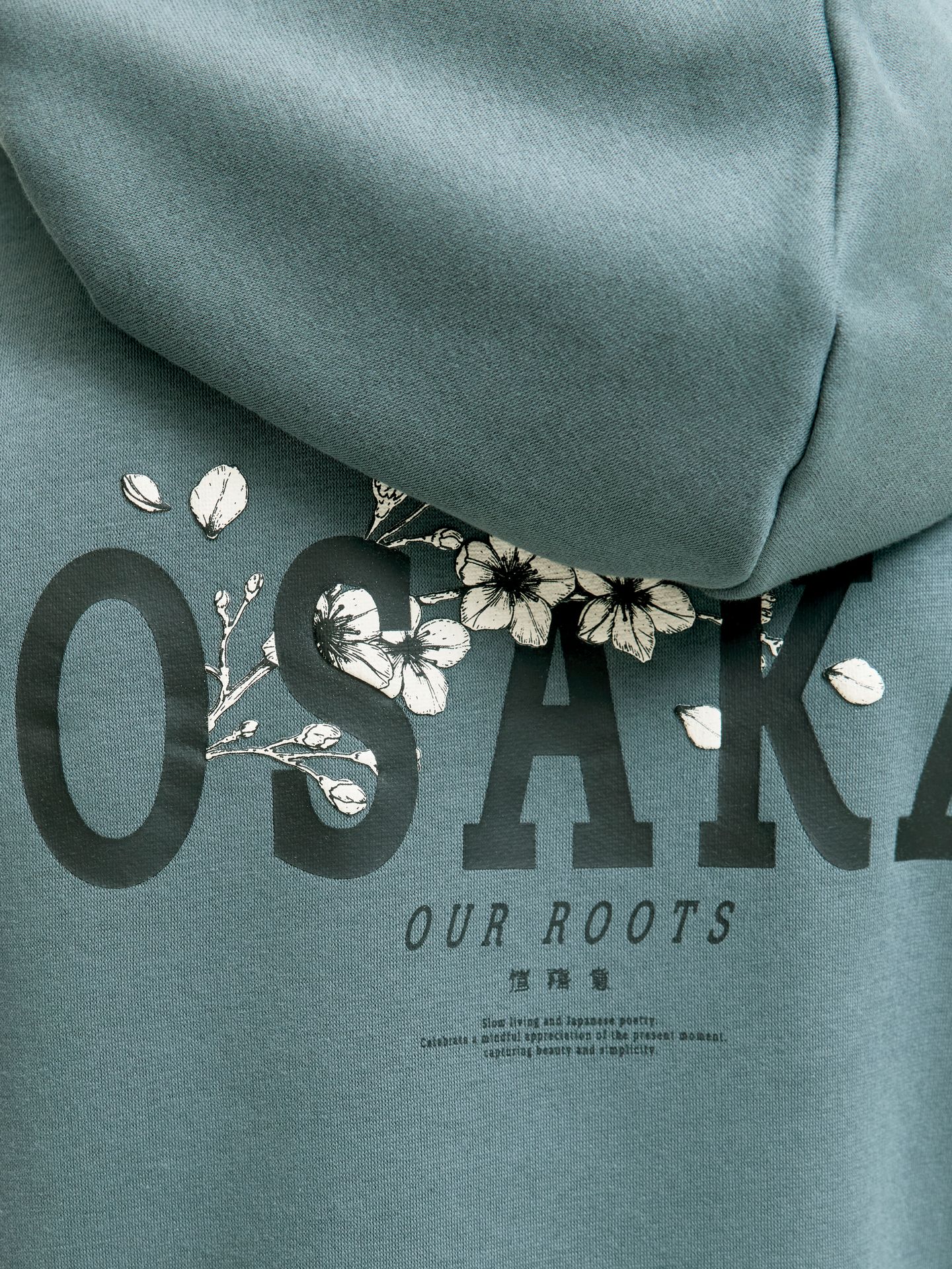 Jack & Jones JJKENJI SWEAT HOOD JNR Stormy Weather 2900160422033