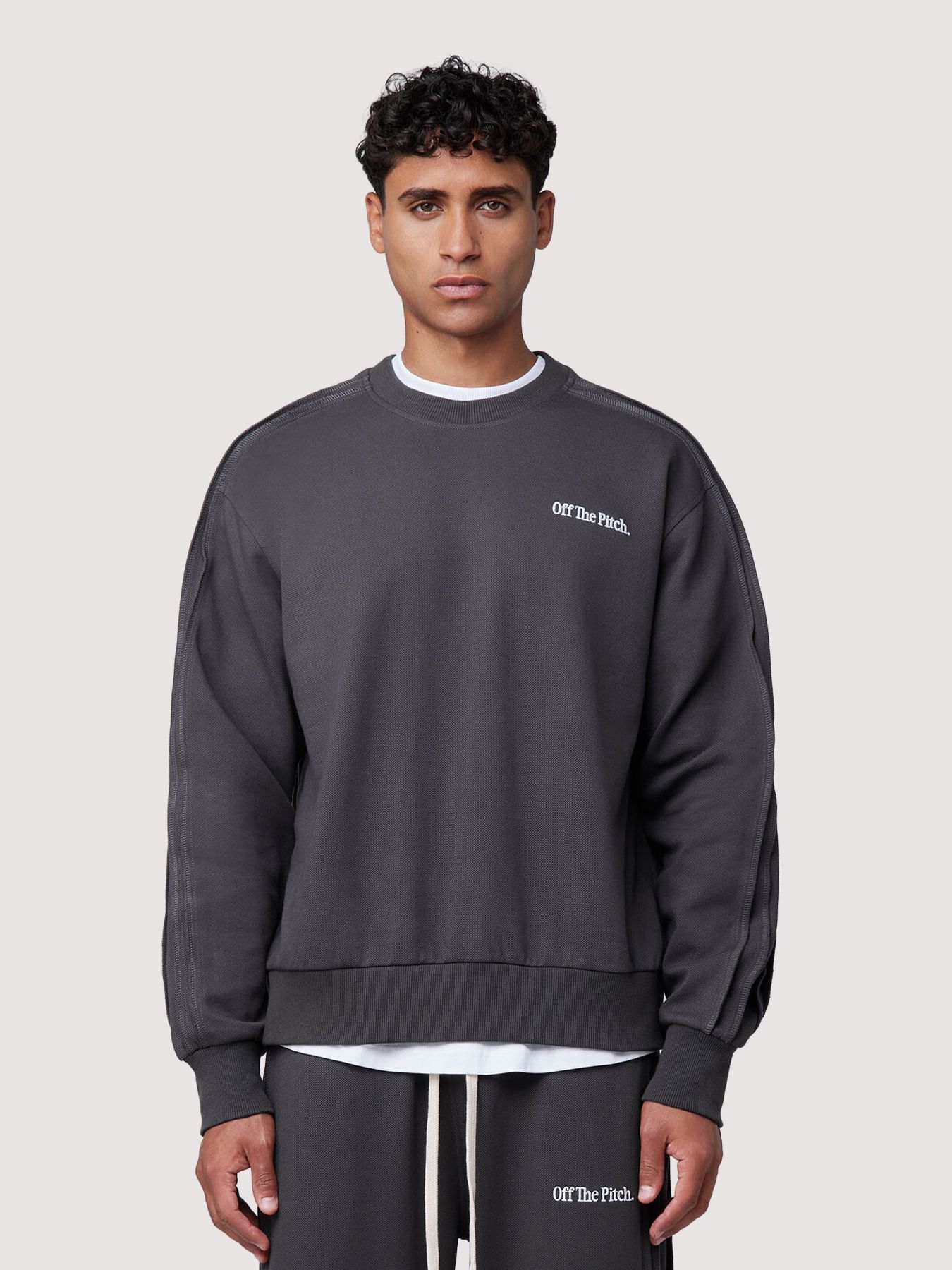 Off The Pitch Raw Edge panel crew Dark Shadow 00115279-DASH