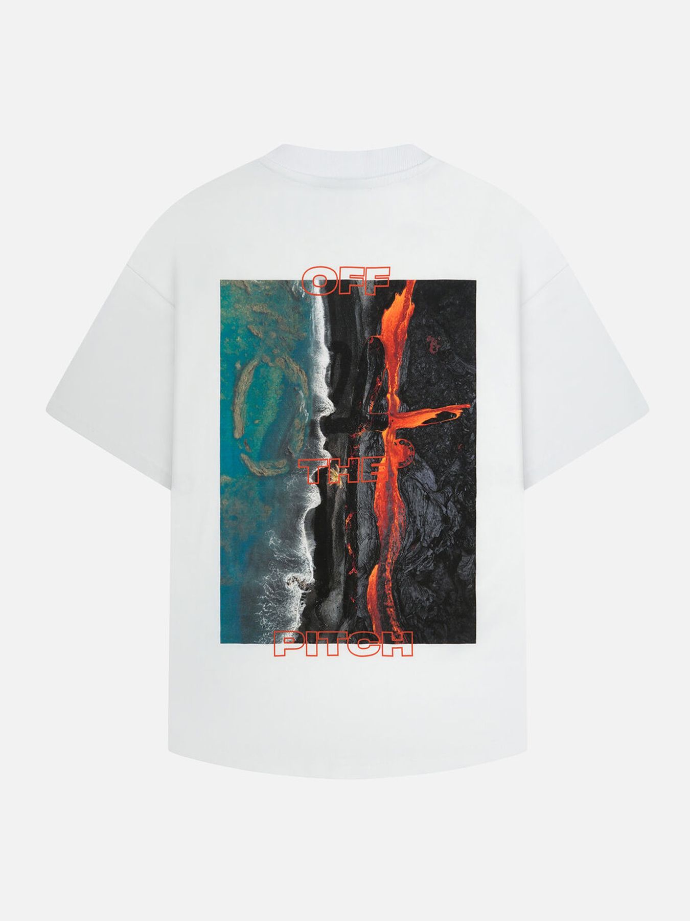 Off The Pitch Lava Oversized tee White 2900160428042