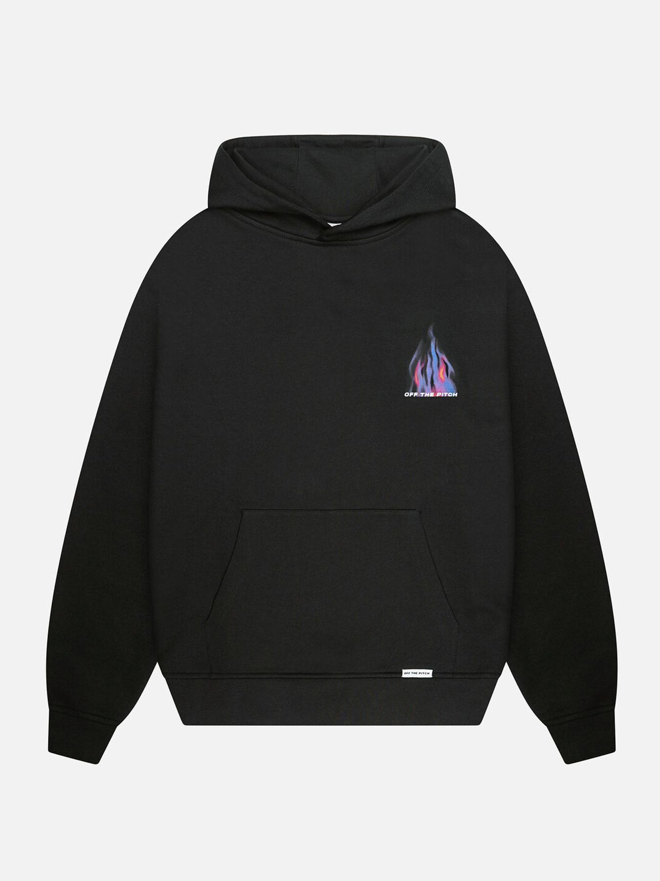 Off The Pitch Burning Flower hood Black 00115282-999