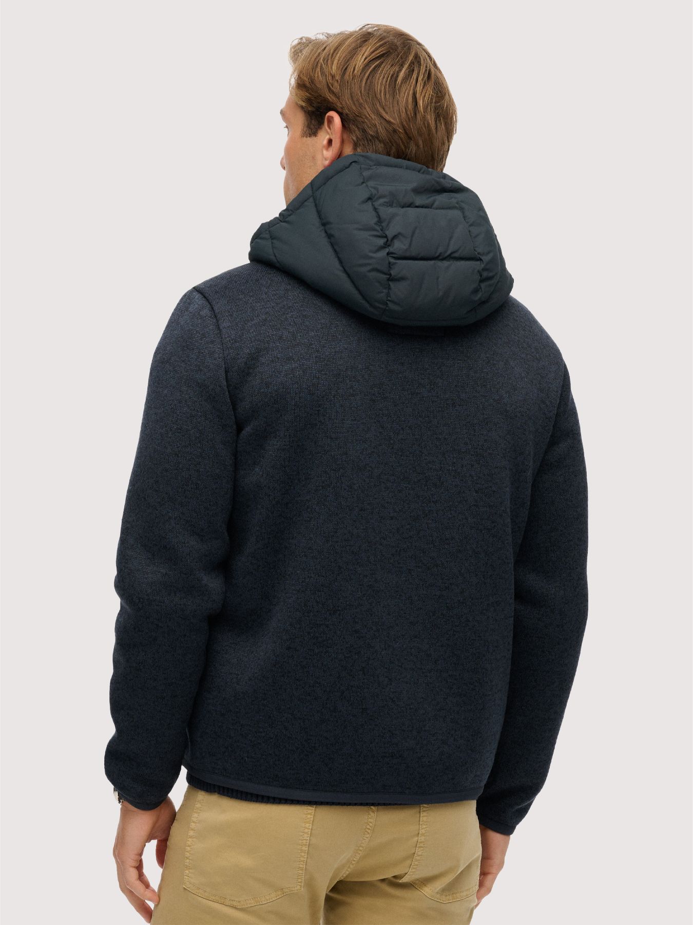 Superdry Hooded storm knit hybrid jkt Eclipse 2900160465061