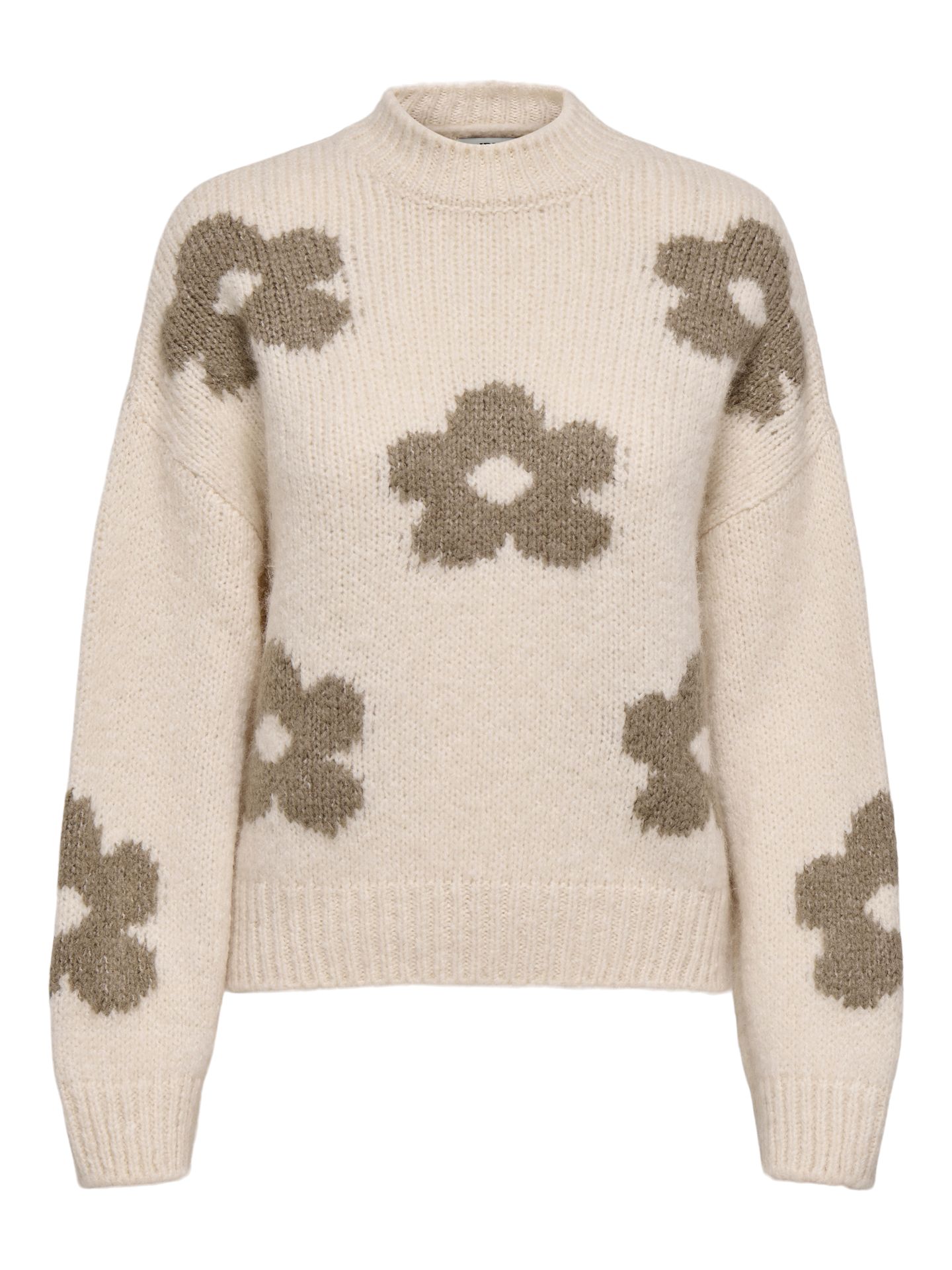 JDY JDYKILIAN FLOWER L/S PULLOVER KNT Ecru/Exotic jungle flower 00115308-EKA26011400001052
