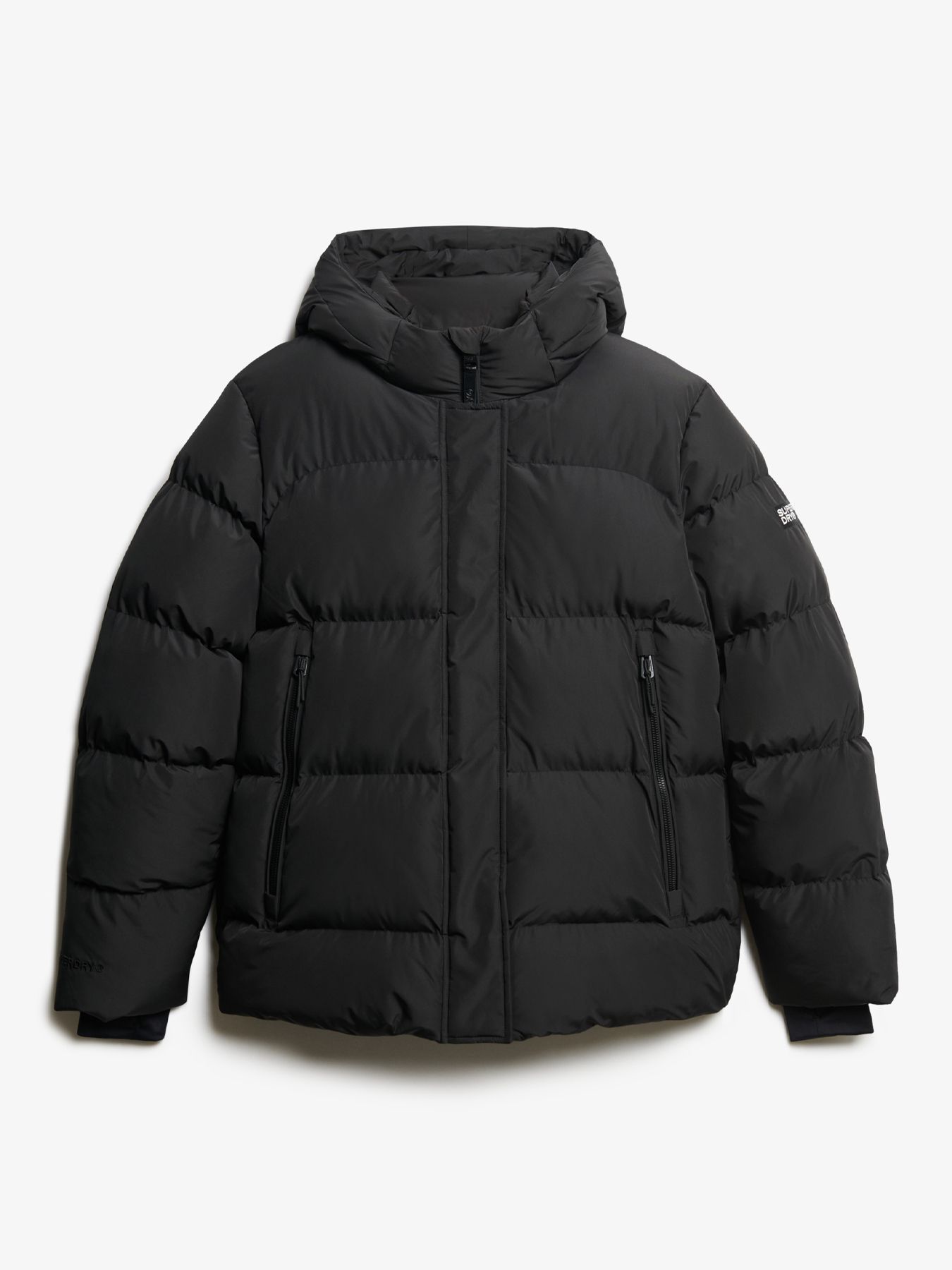 Superdry Hooded 5 baffle sports puffer 02A Black 2900160472038