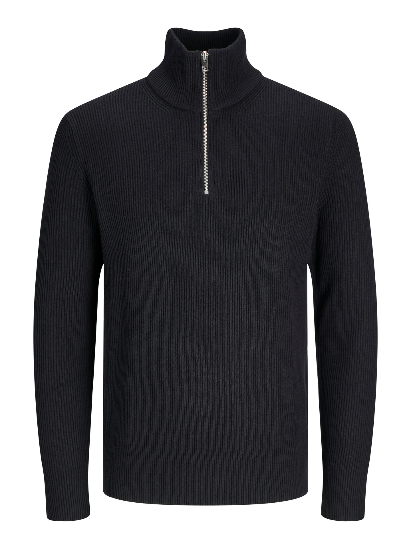 Jack & Jones JJEPERFECT KNIT HALF ZIP SN Black 2900160482013