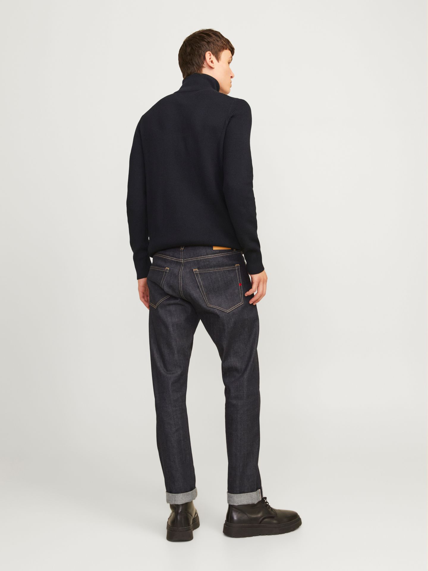 Jack & Jones JJEPERFECT KNIT HALF ZIP SN Black 2900160482037