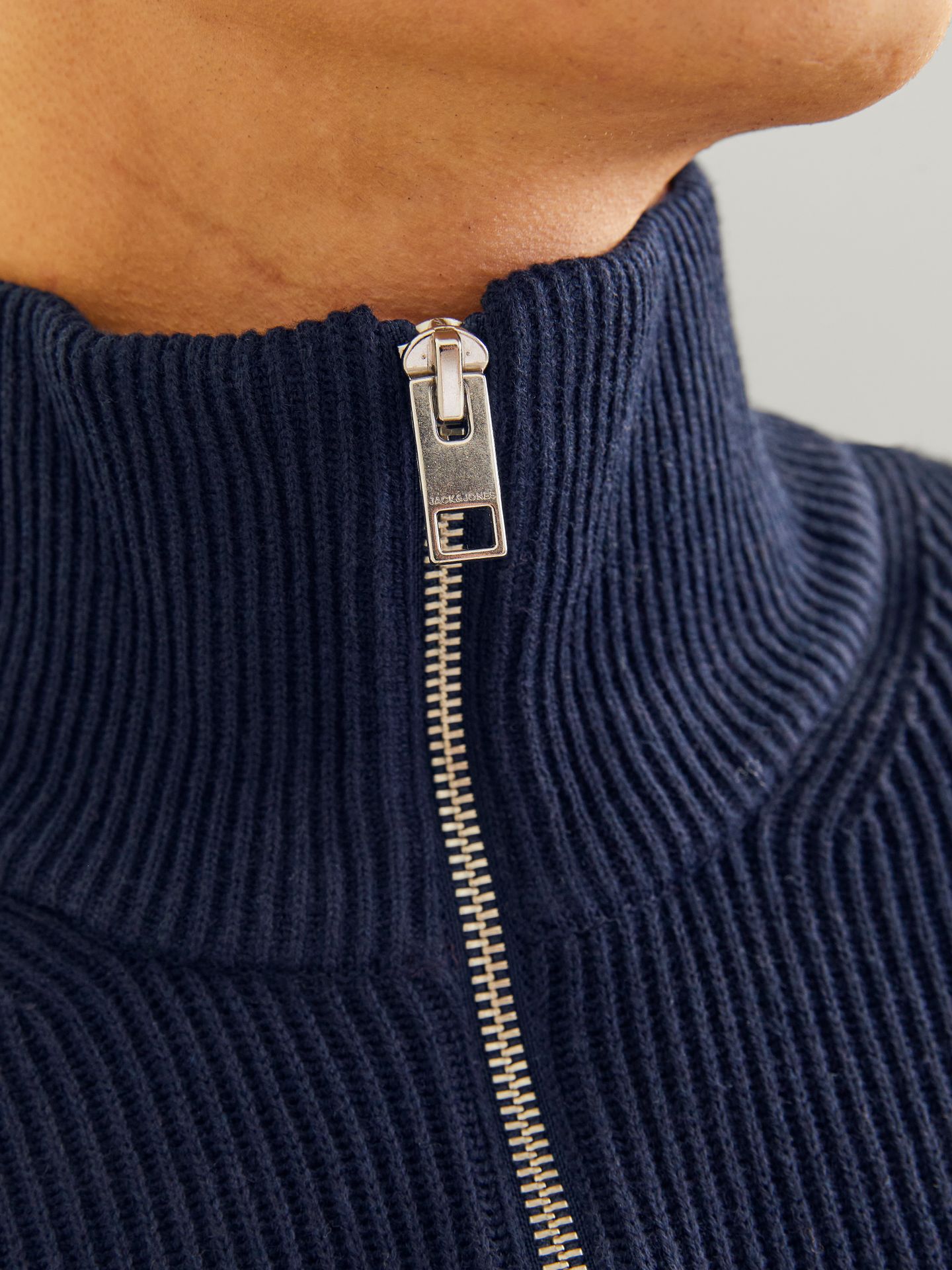 Jack & Jones JJEPERFECT KNIT HALF ZIP SN Sky Captain 2900160483010