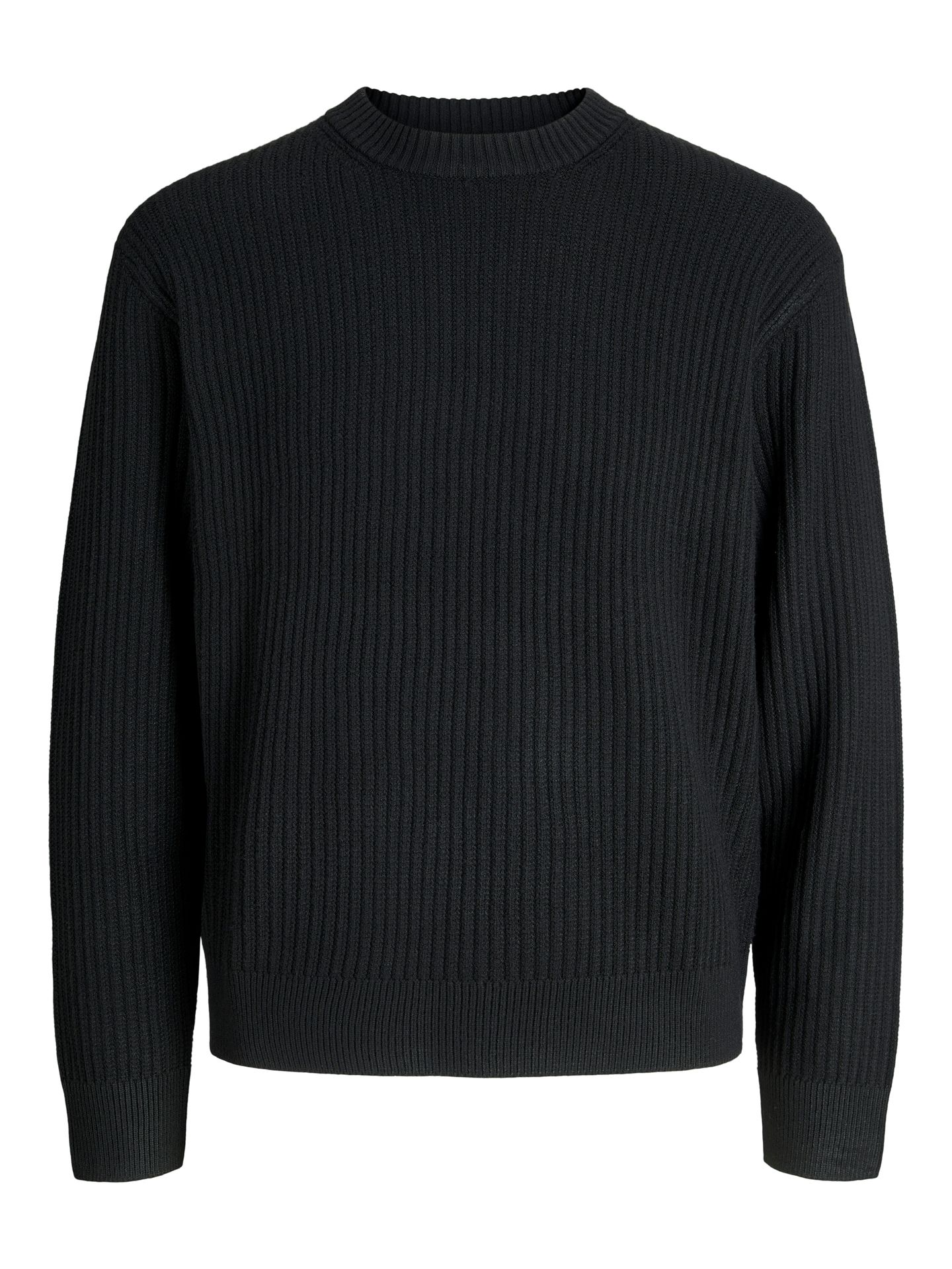 Jack & Jones JCOGRID KNIT CREW NECK Black 2900160501011