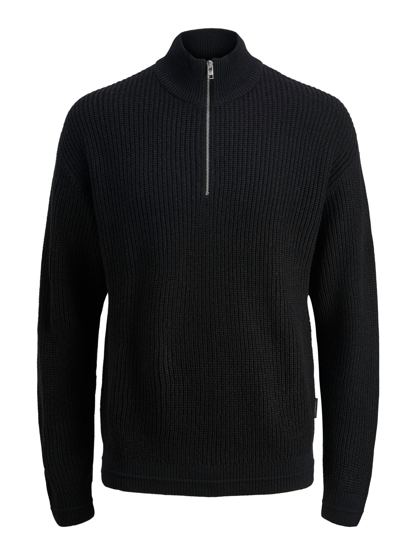 Jack & Jones JJKAITO KNIT HALF ZIP BF Black 00115321-EKA26011400000232
