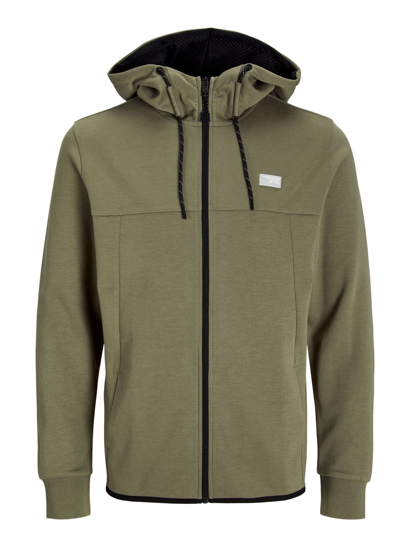 Jack & Jones JCOAIR SWEAT ZIP HOOD NOOS. Smokey Olive 00115323-EKA26011400002926