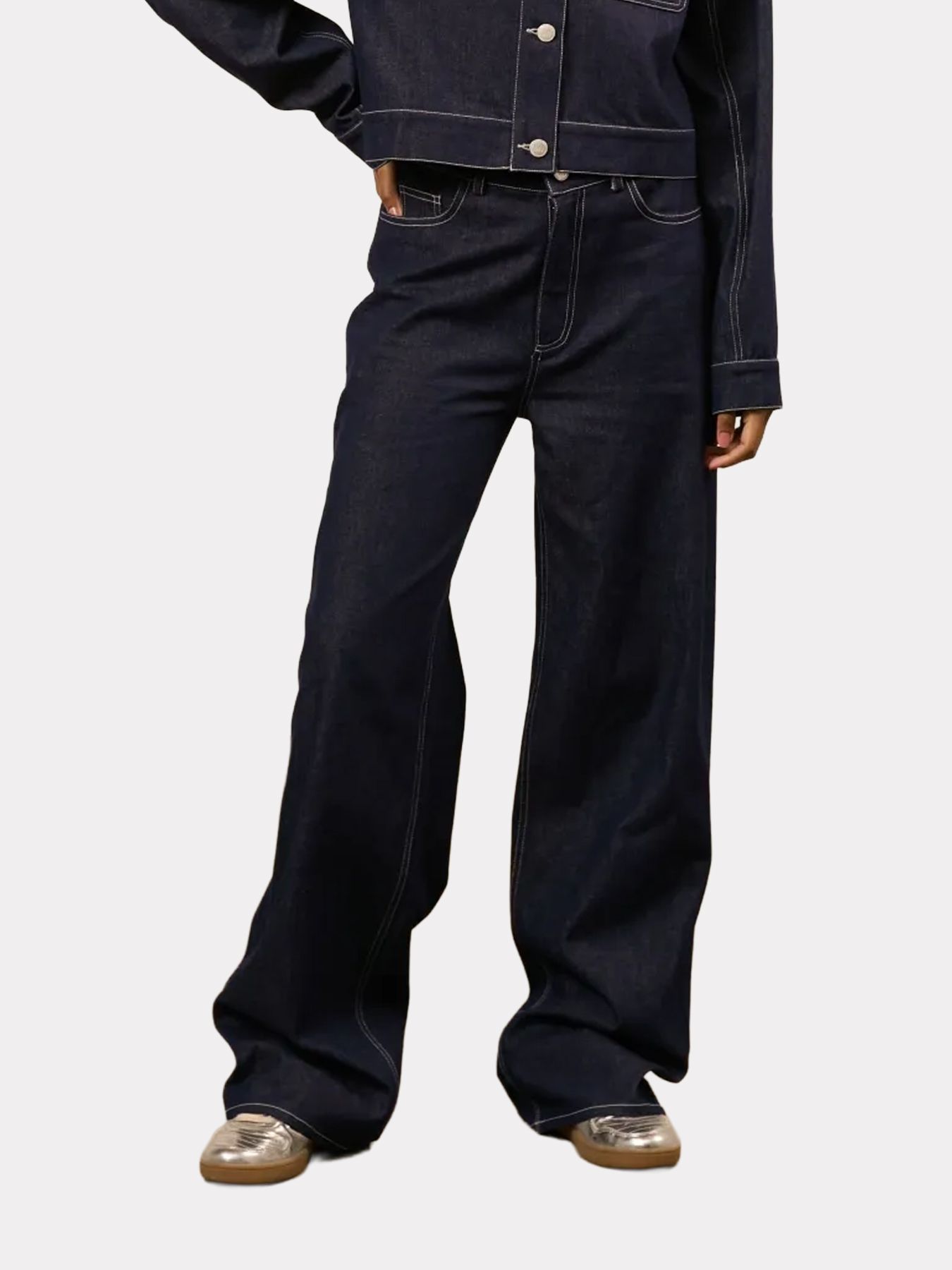 Lofty Manner Trouser Valluna 415 denim blue 00115327-EKA26013300000052