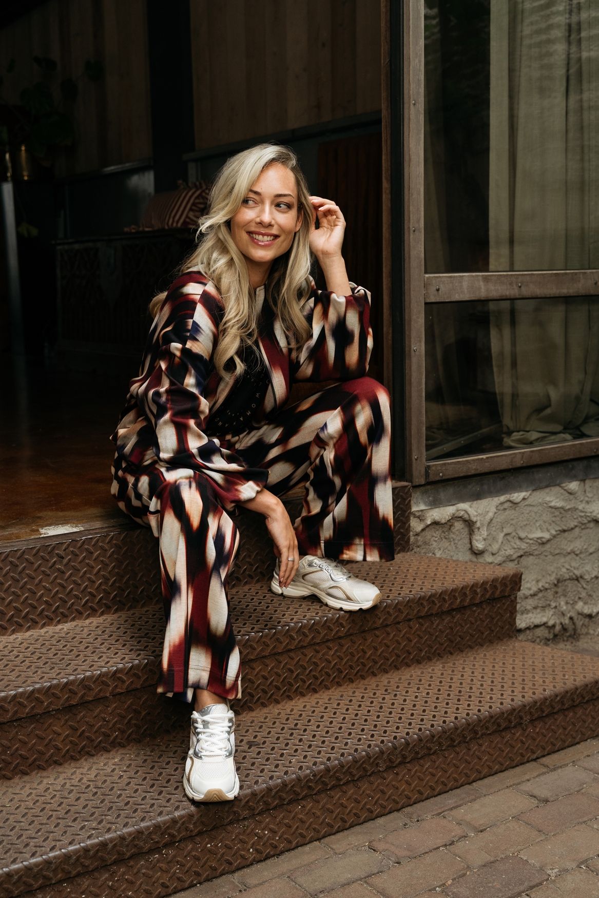 &Co Woman DIEDE FADED BIG 56085 lw-wine red multi 2900160514042