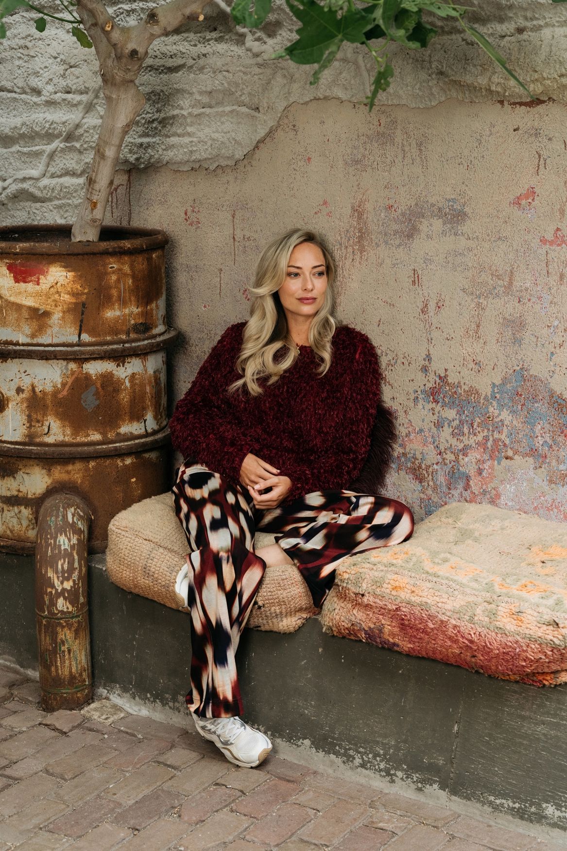 &Co Woman DAWN FADED BIG 56085 lw-wine red multi 2900160515063