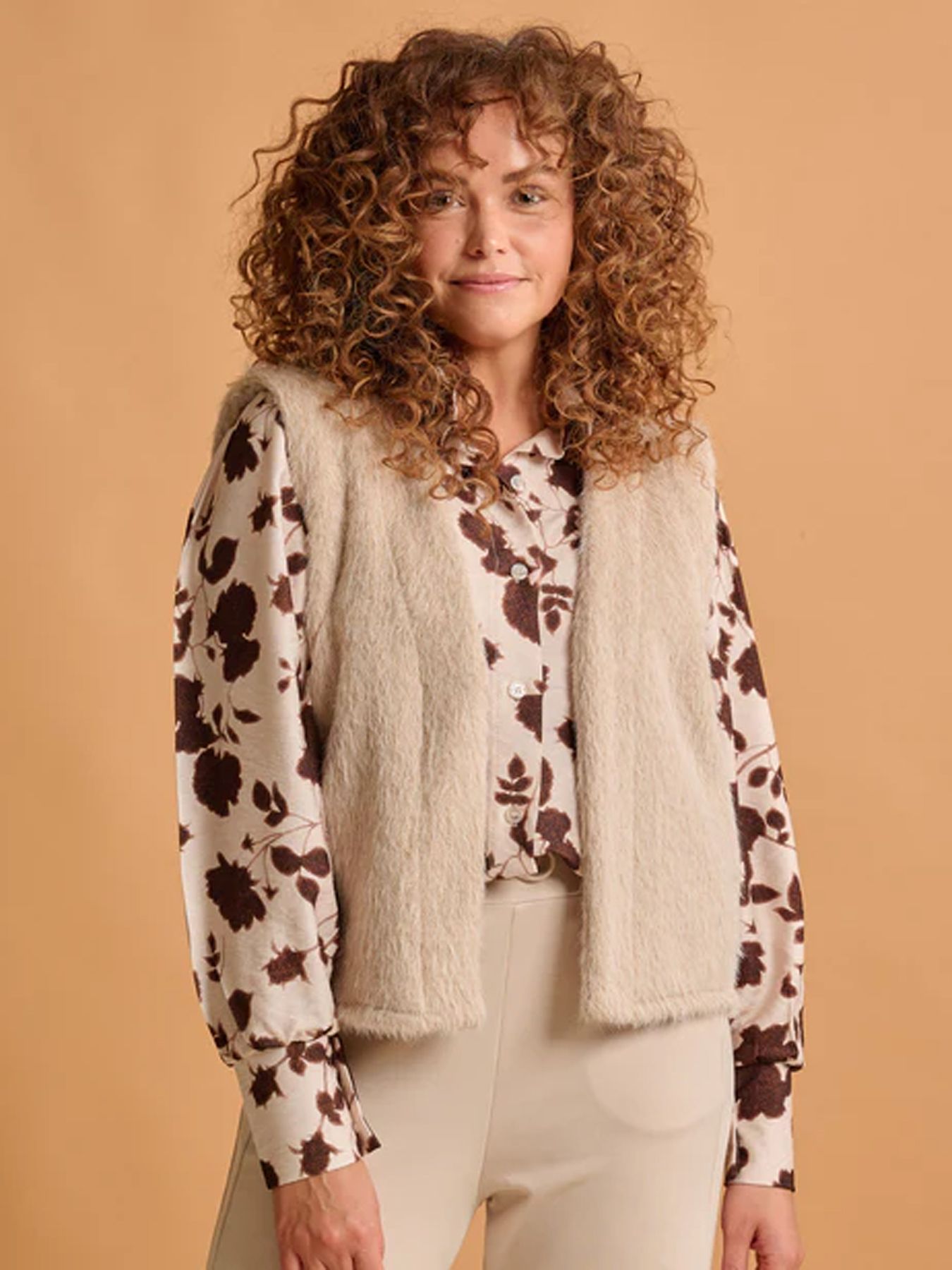 Fos Fashion 7602 Gilet Beige 00115348-A3