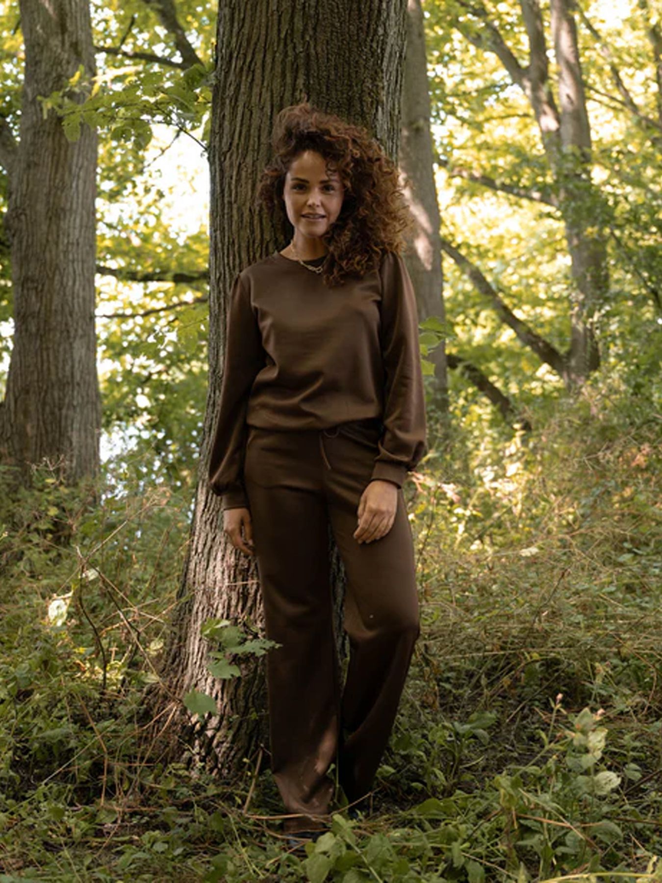 Fos Fashion 7551 Jette uni Donker Bruin 00115354-A1