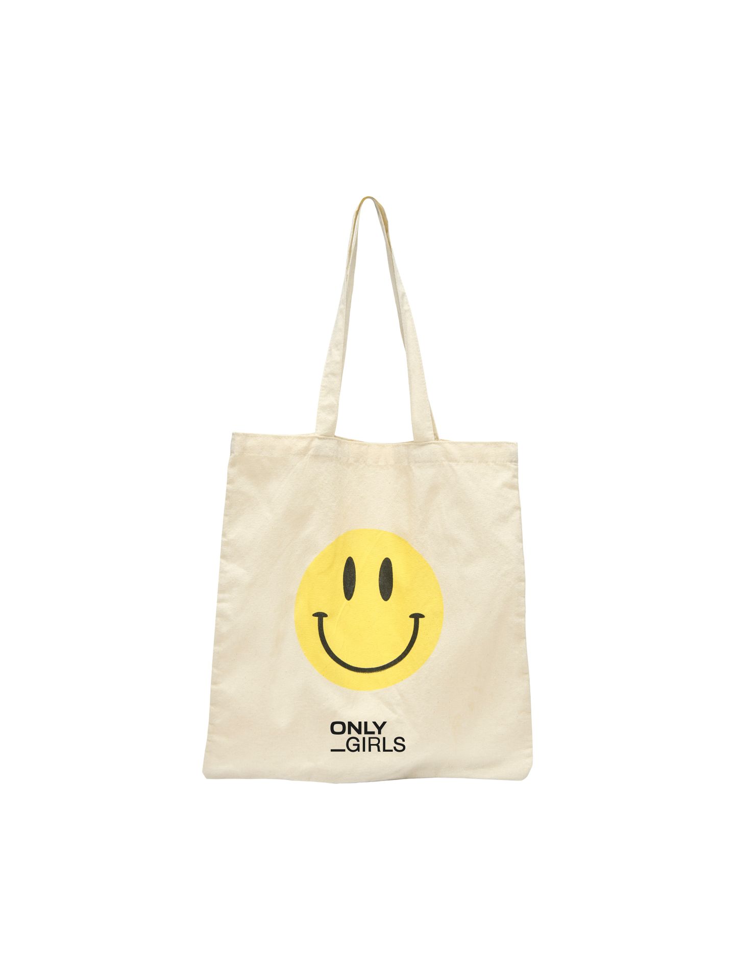 Only KOGTOTEM TOTE BAG AW ACC Whitecap Gray/Smiley Yellow 2900160680013