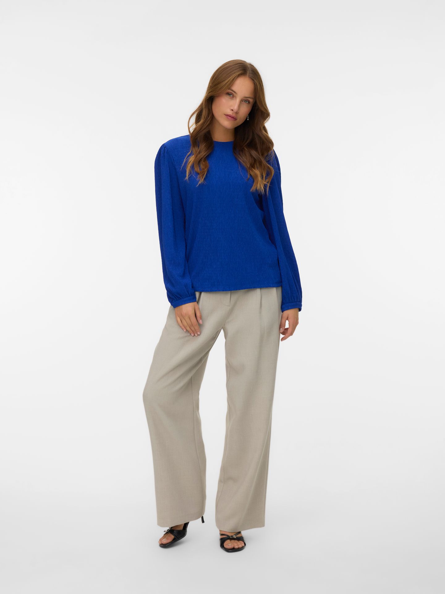 Vero Moda VMCLARA LS TOP JRS GA BF Surf the Web 2900160684042