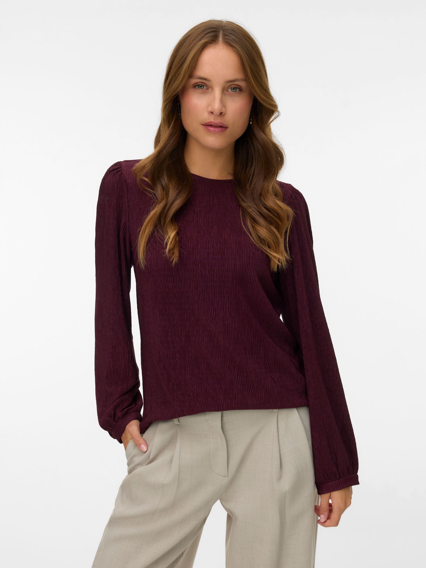 Vero Moda VMCLARA LS TOP JRS GA BF Winetasting 2900160685025