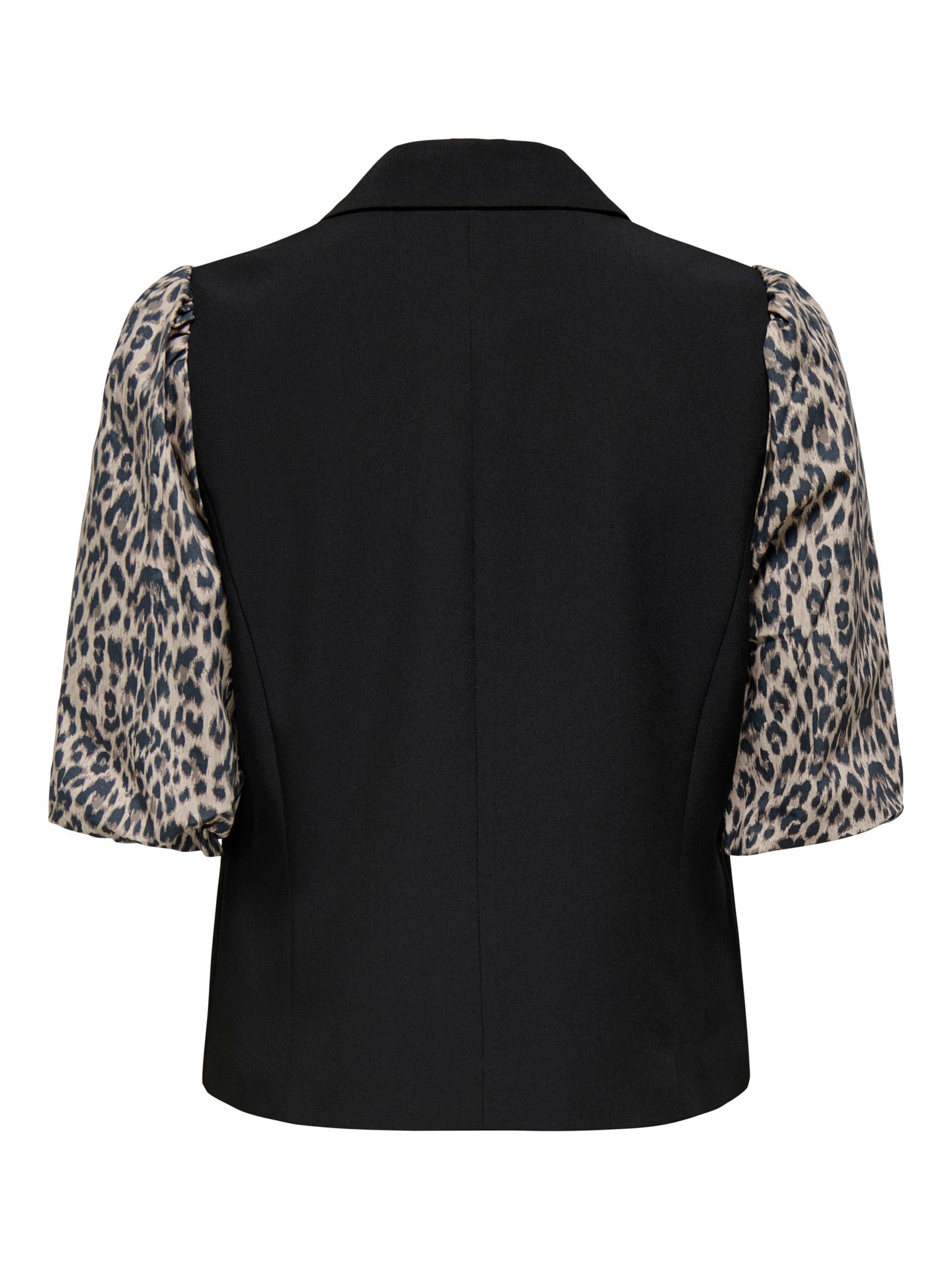 Only ONLMELLIE LIFE S/S MIX BLAZER TLR C Black/LEO AOP 2900160687036