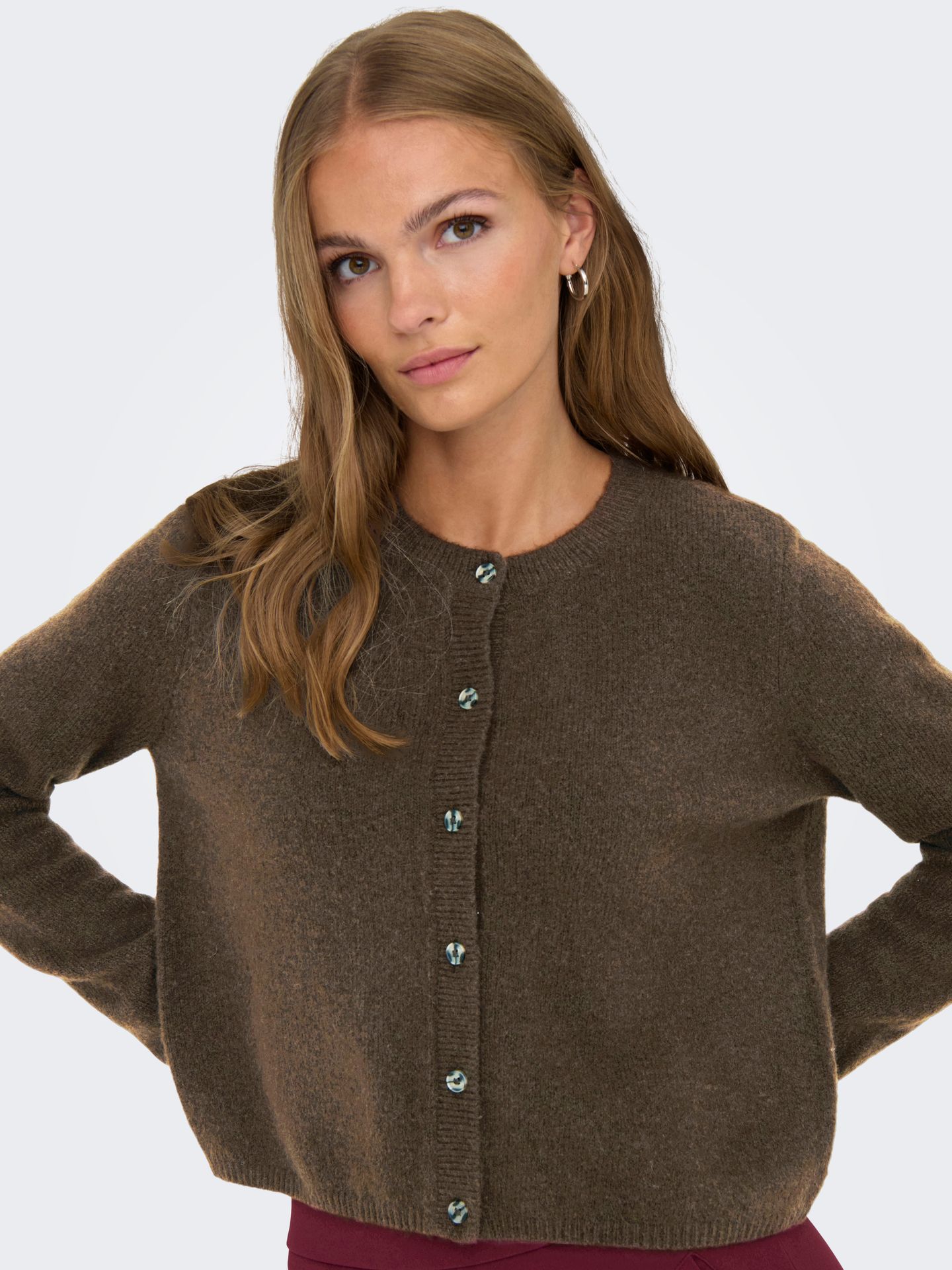 JDY JDYCHLOE LIFE L/S CARDIGAN KNT NOOS Slate Black/MELANGE 00115418-EKA26011400003143