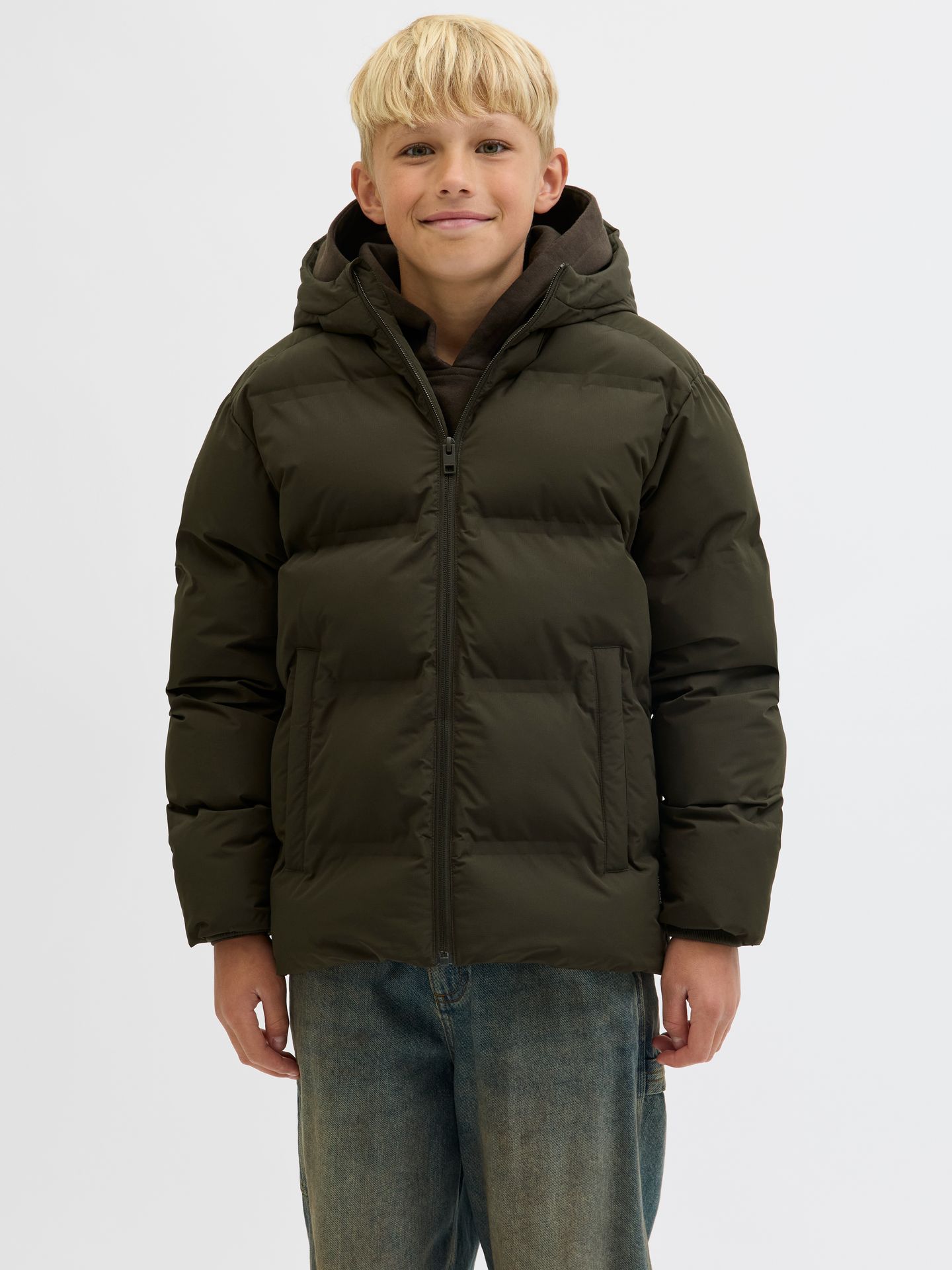 Jack & Jones JJESOHO PUFFER HOOD SN JNR Rosin 00115420-EKA26011400000923