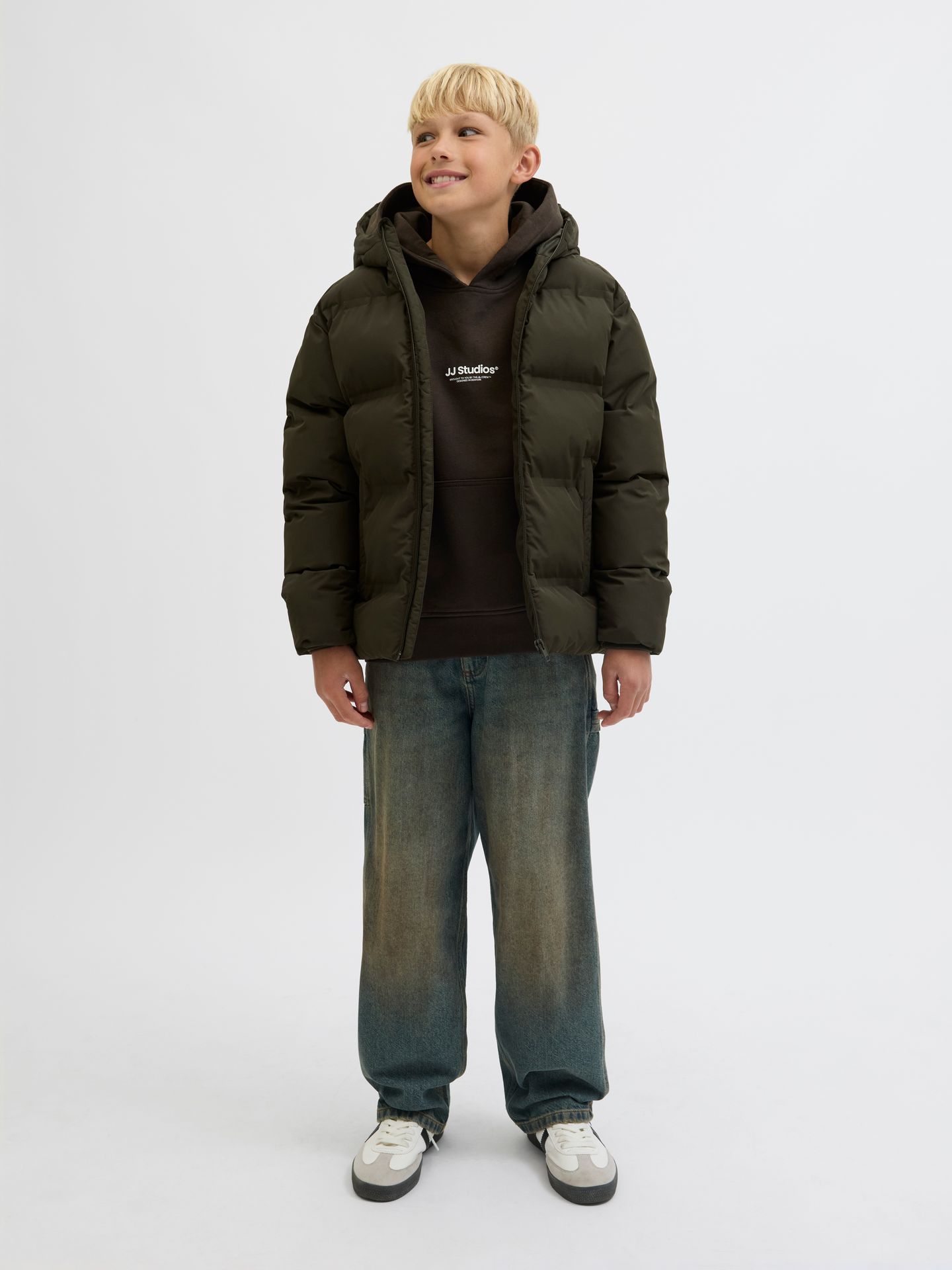 Jack & Jones JJESOHO PUFFER HOOD SN JNR Rosin 2900160696014