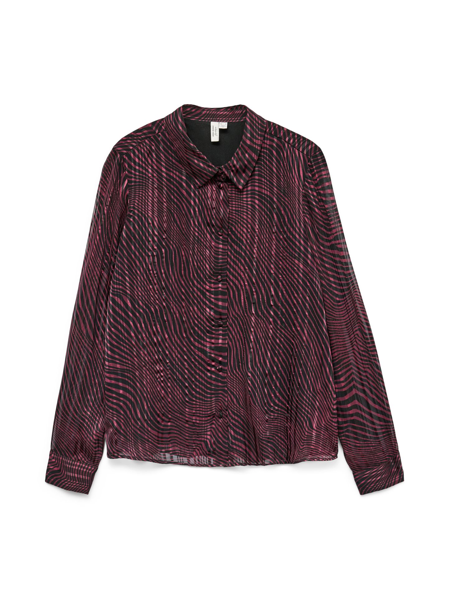Vero Moda VMGEBRA GEDNA LS SHIRT WVN BTQ GA Winetasting/Gerna 2900160781024