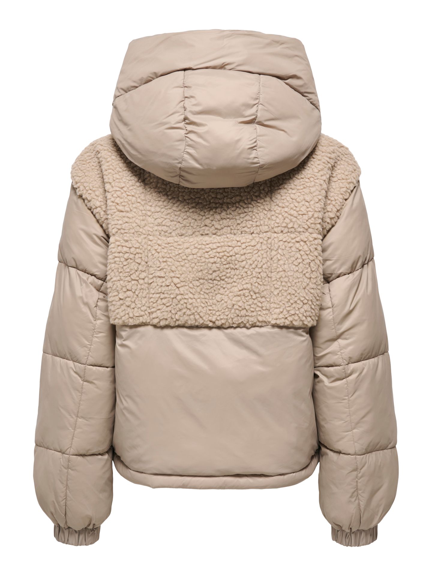 Only ONLAGNES LIFE TEDDY MIX PUFFER CS O Silver Mink 2900160782014