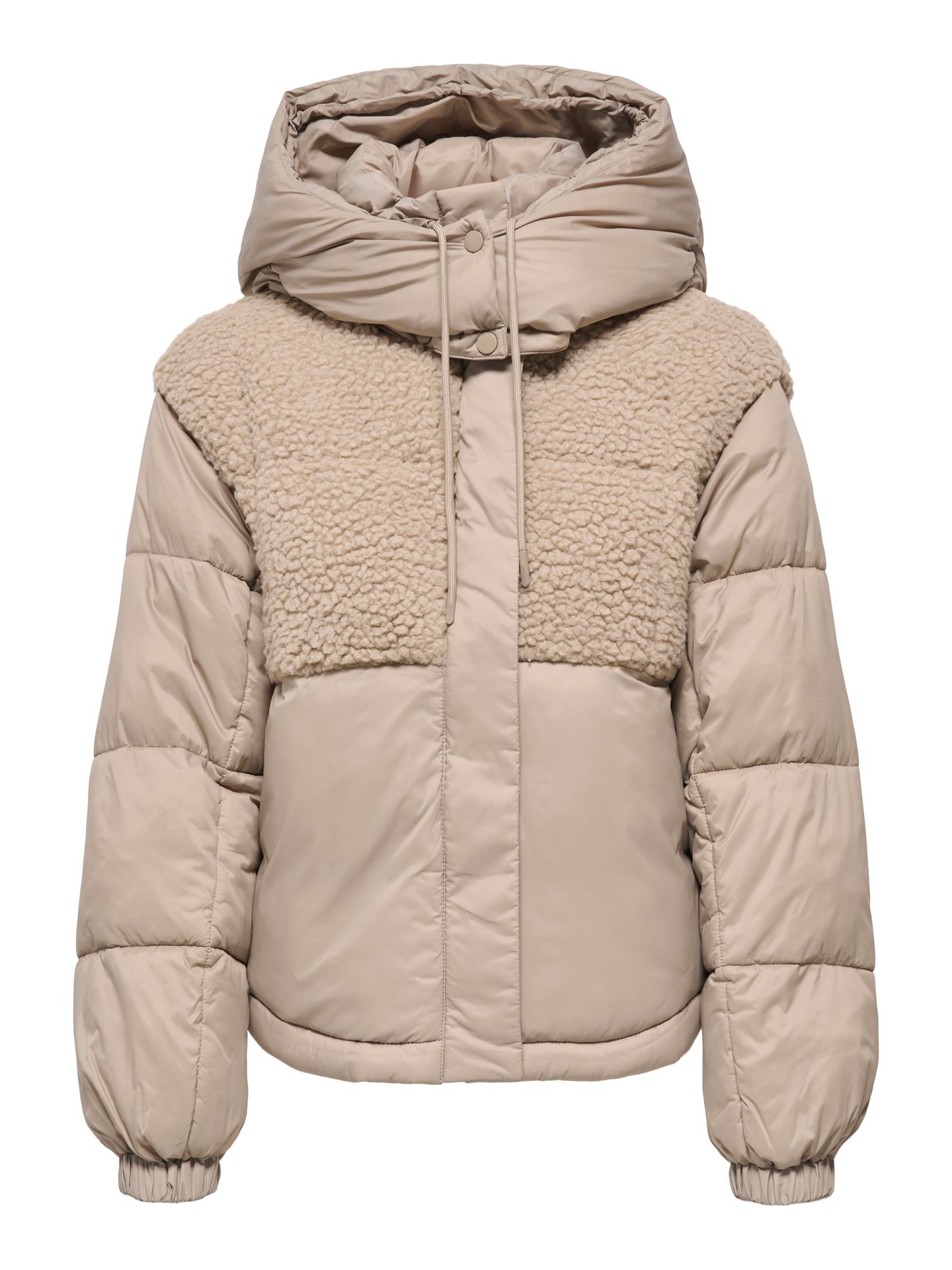 Only ONLAGNES LIFE TEDDY MIX PUFFER CS O Silver Mink 2900160782038