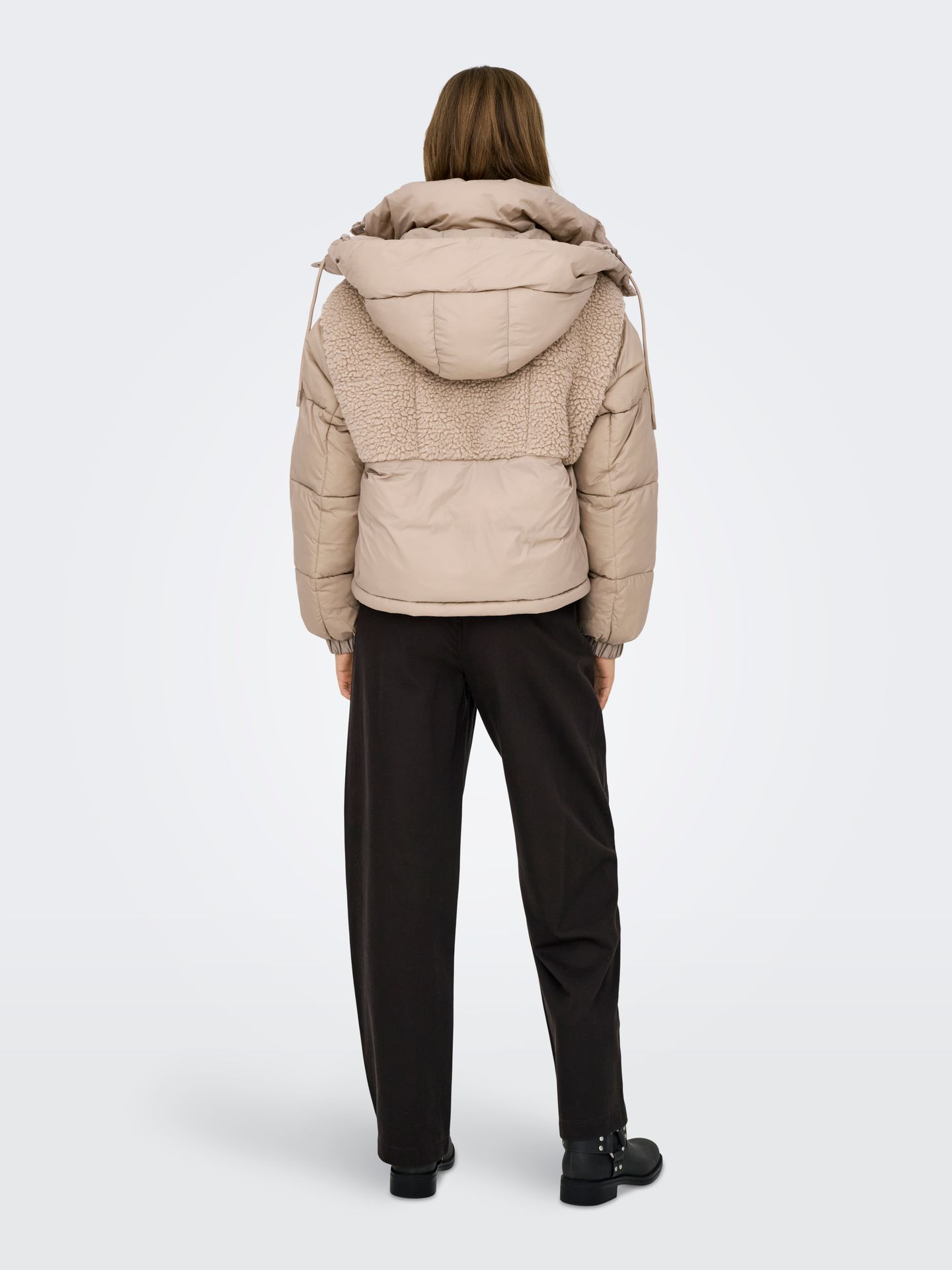 Only ONLAGNES LIFE TEDDY MIX PUFFER CS O Silver Mink 2900160782038