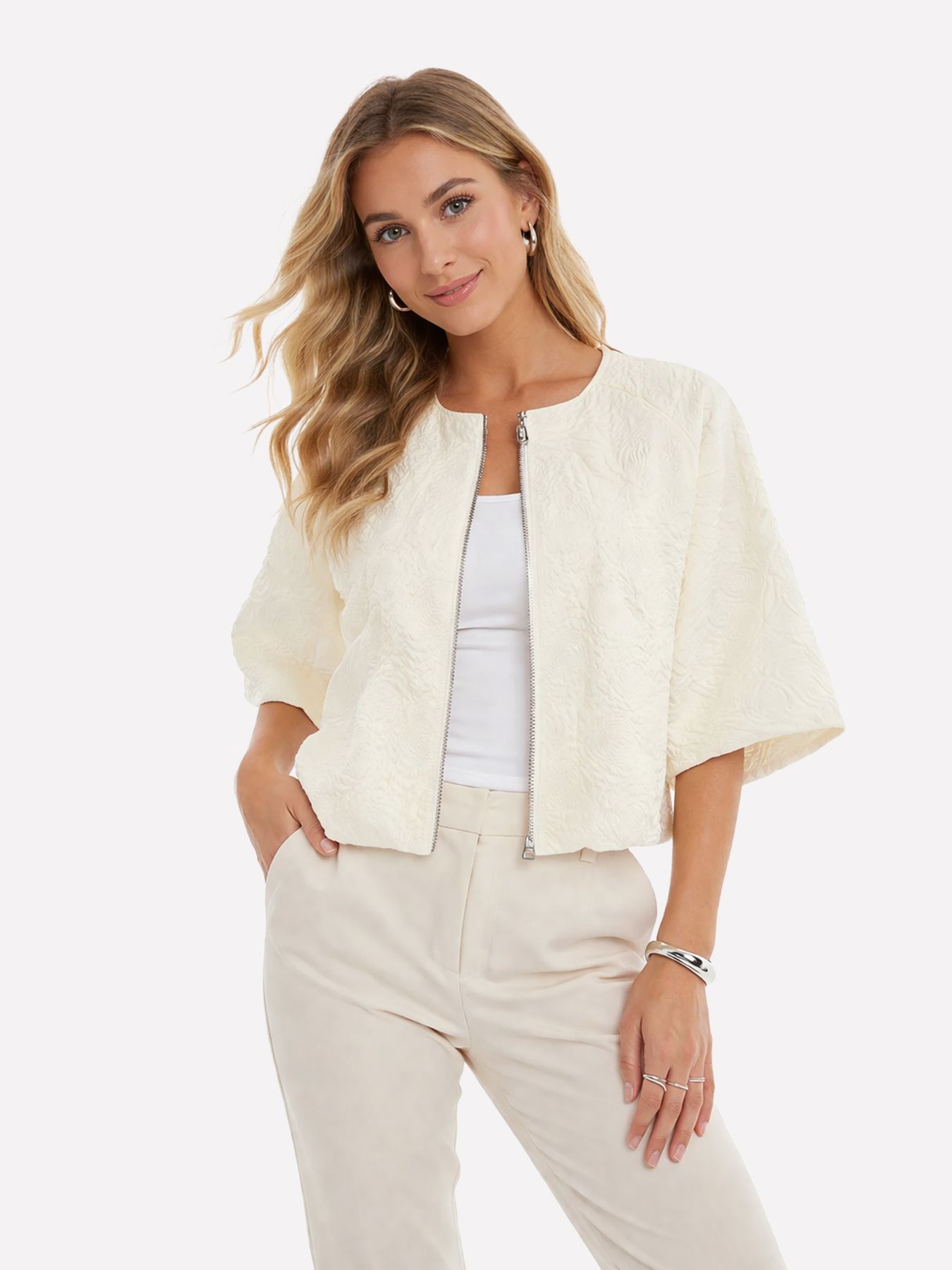 Only ONLANJA BALLOON JACKET OTW Cloud Dancer 00115468-EKA26011400000019