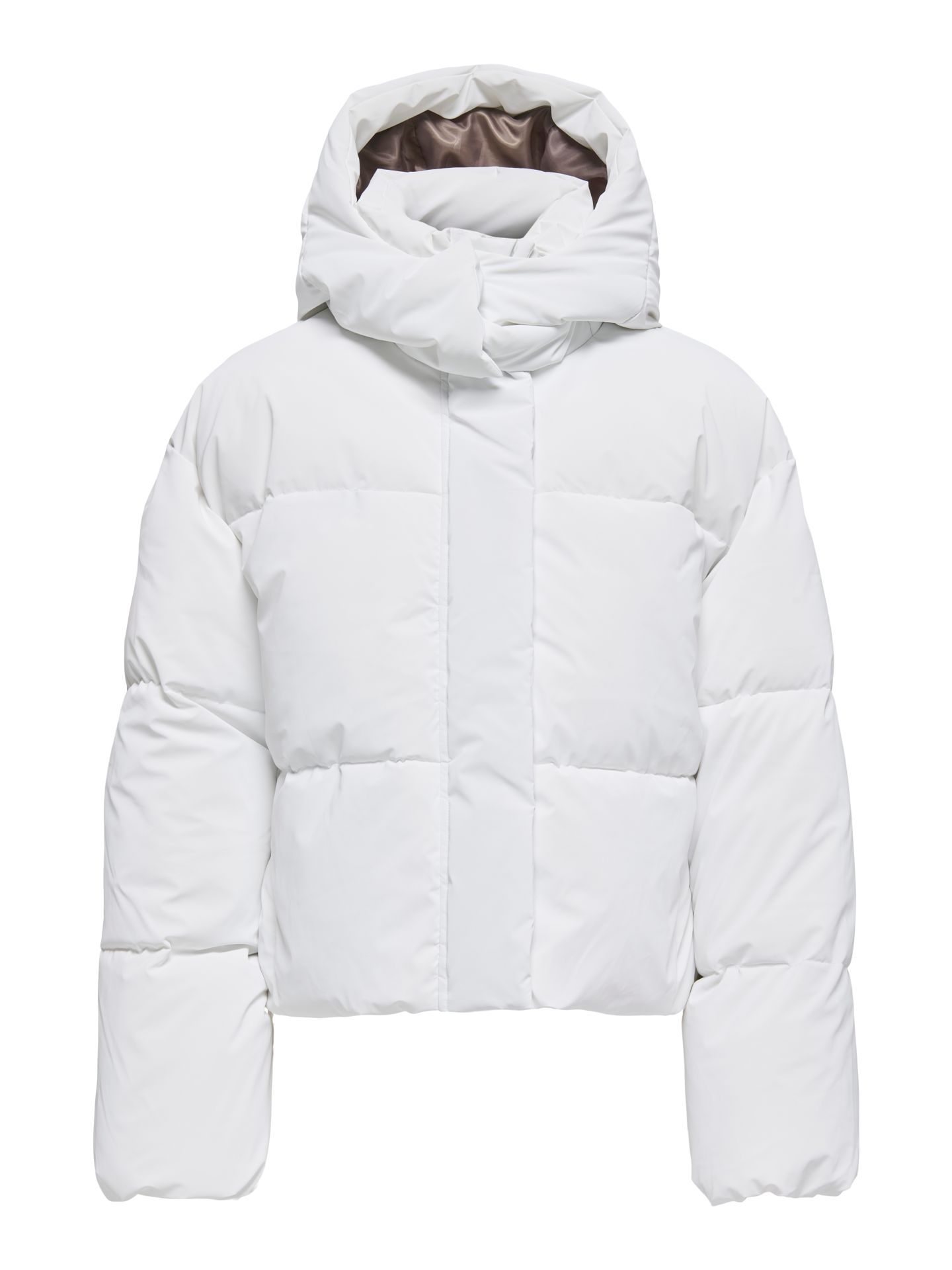 Only ONLDIXIE LIFE PUFFER JACKET CC OTW Bright White/HEART 2900160796035