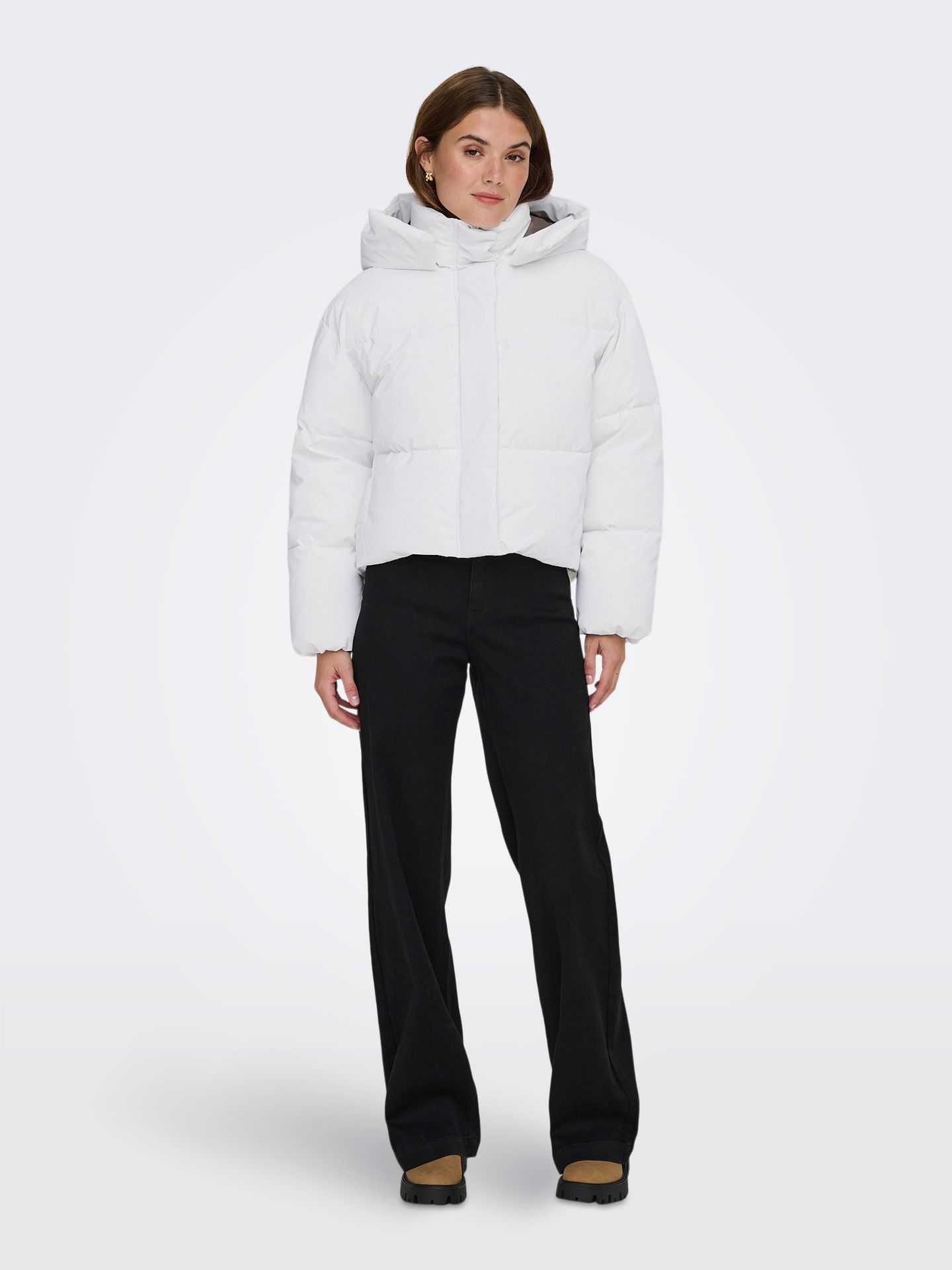 Only ONLDIXIE LIFE PUFFER JACKET CC OTW Bright White/HEART 2900160796011