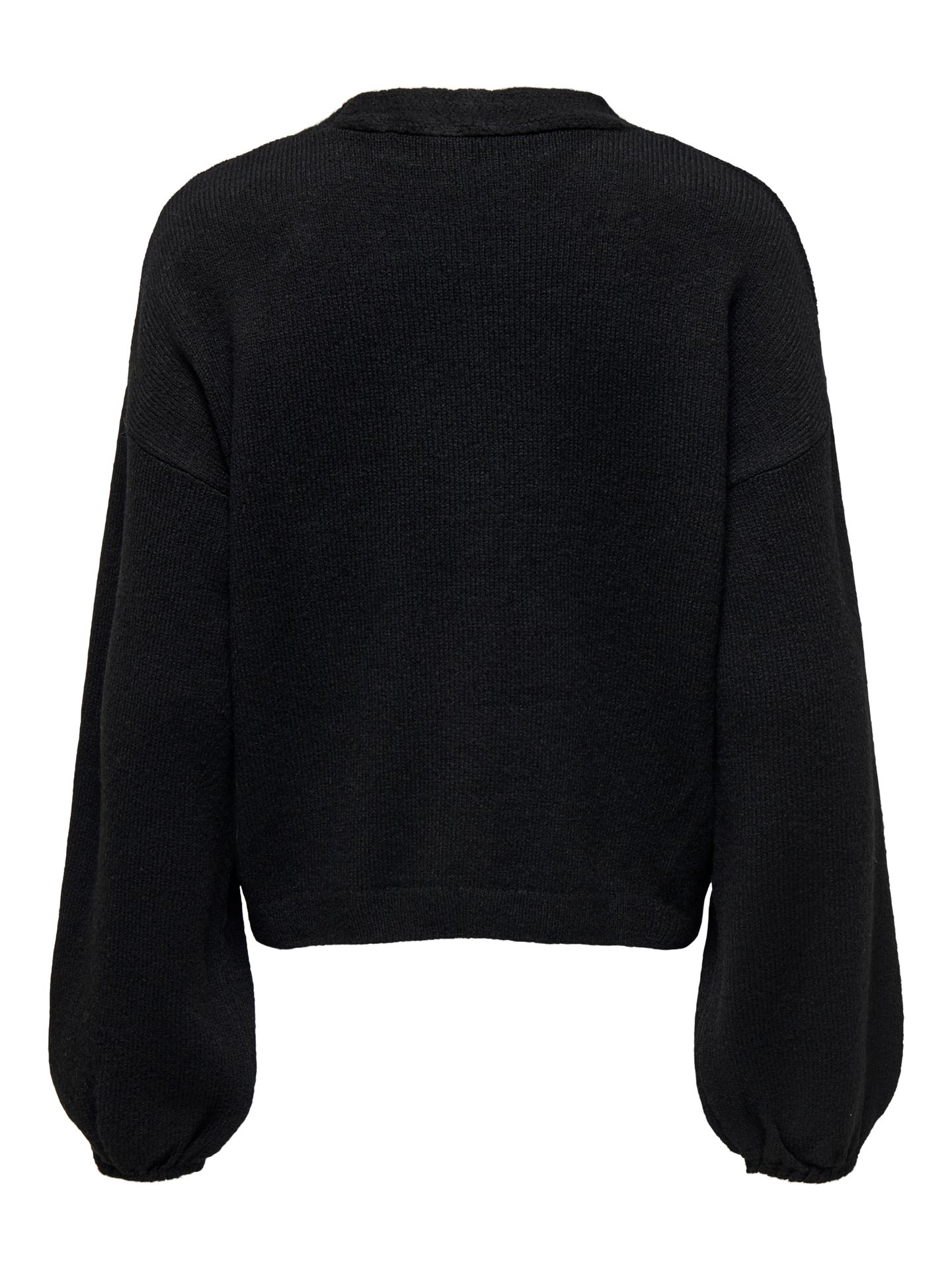Only ONLDONNA LS BOW V-NECK KNT Black 00115471-EKA26011400000004