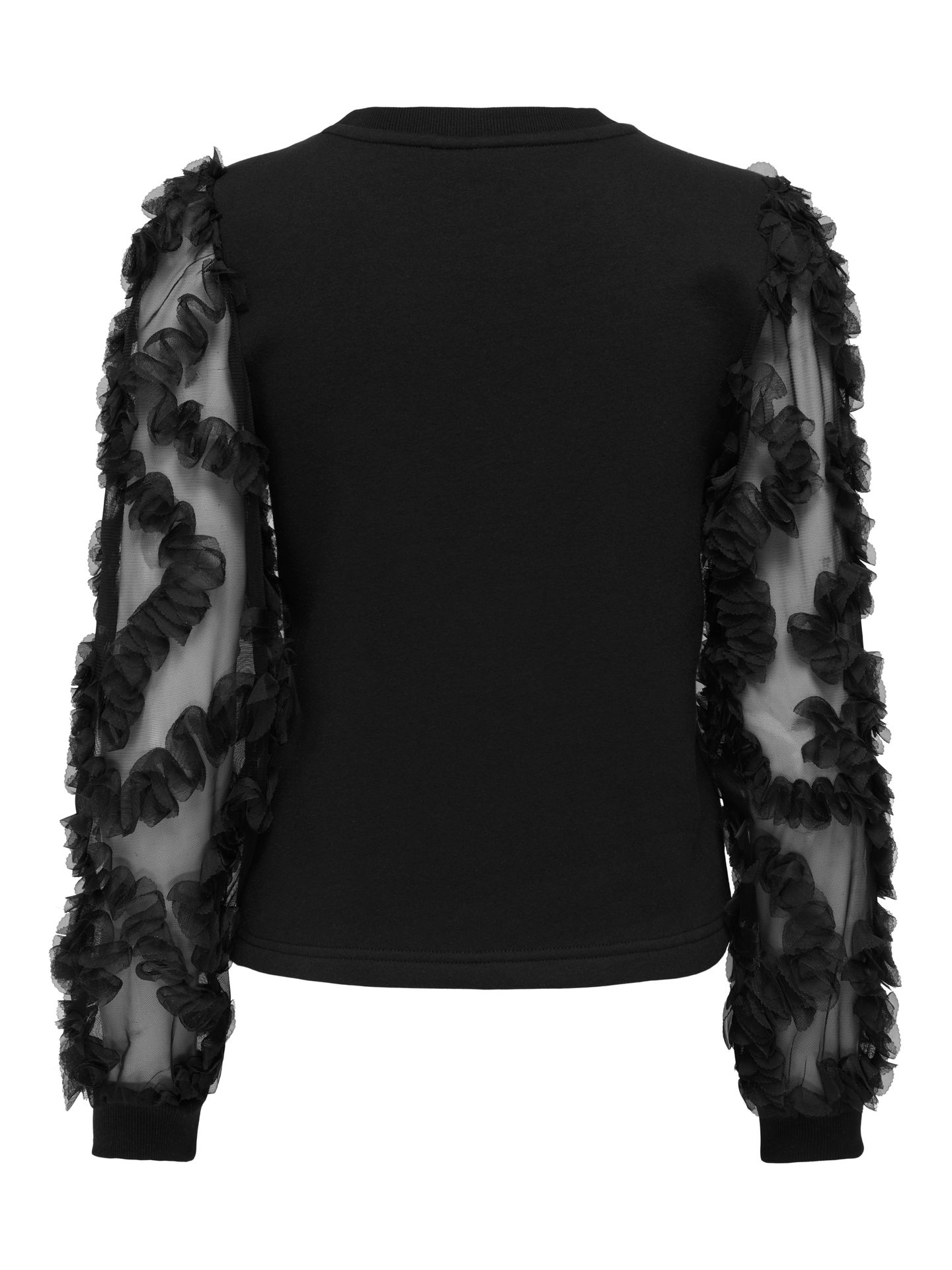 Only ONLLAVIN L/S O-NECK MIX CS SWT Black/With Clara Leo 2900160802040