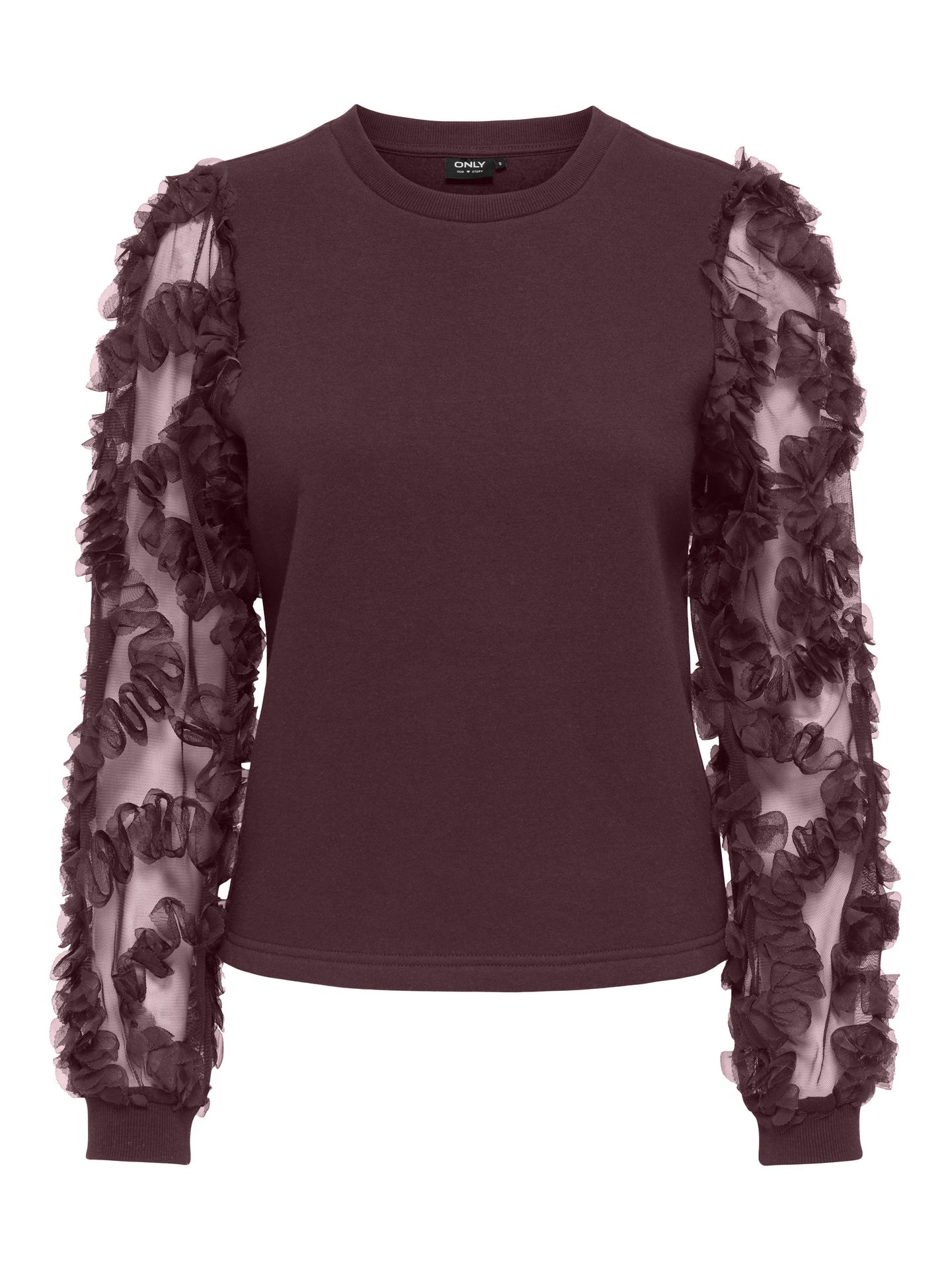 Only ONLLAVIN L/S O-NECK MIX CS SWT Winetasting/MELANGE 00115472-EKA26011400003144