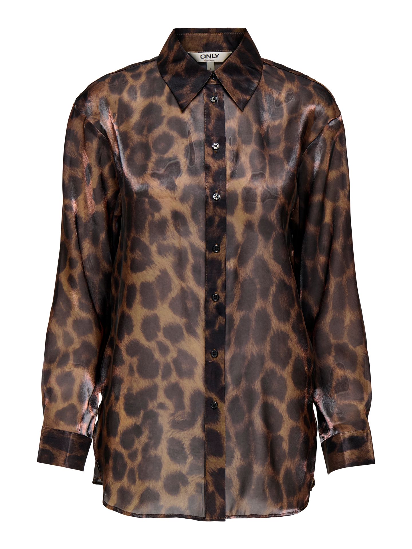 Only ONLSTELLA LIFE LS LOOSE SHIRT WVN Chocolate Torte/Black/birch stripe 2900160808035