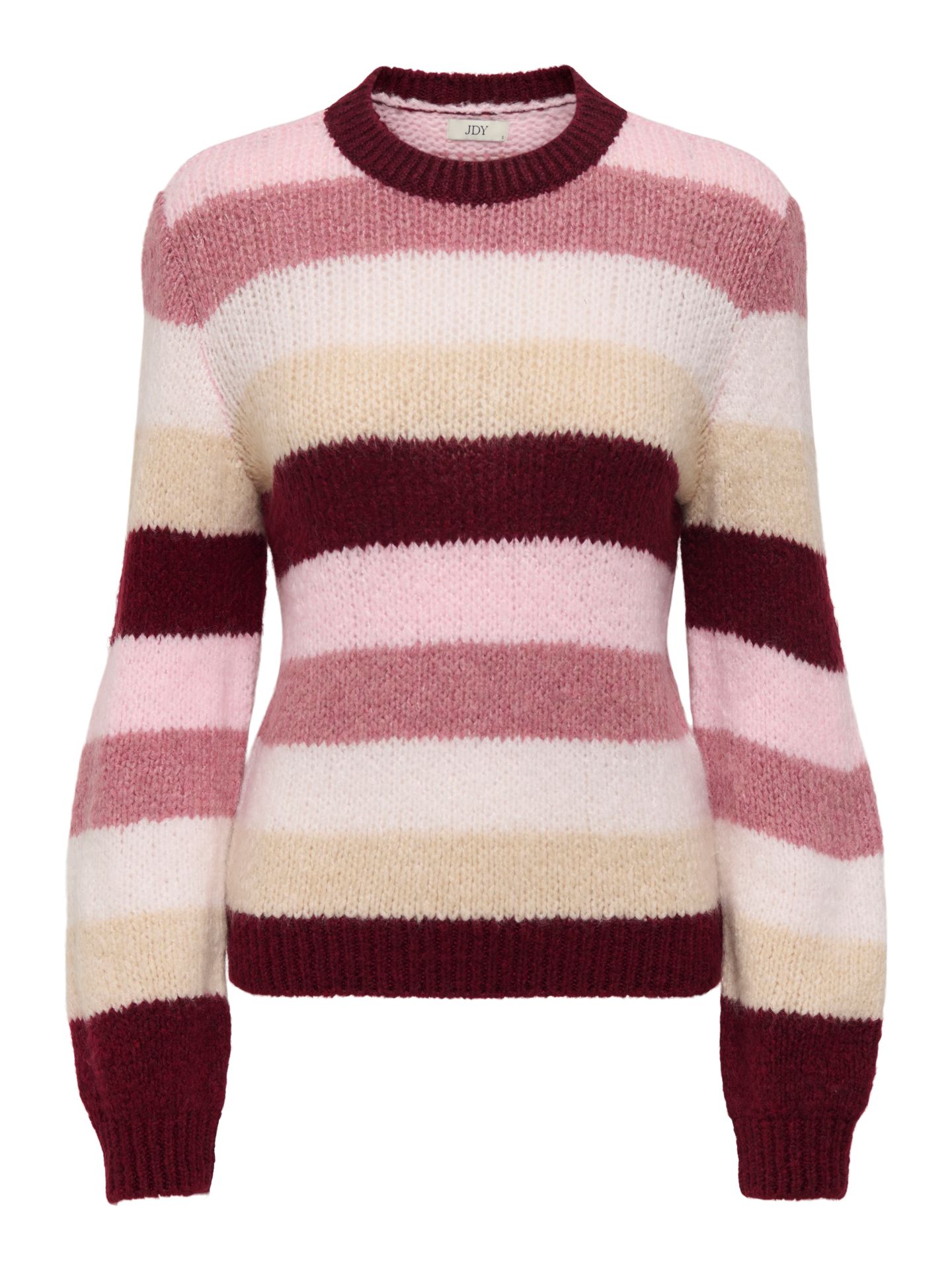 Only JDYDINEA L/S O-NECK STRIPE PULLOVER Cabernet/DUSTY ROSE/ CD/ TAPIOCA/ C 00115476-EKA26011400003148
