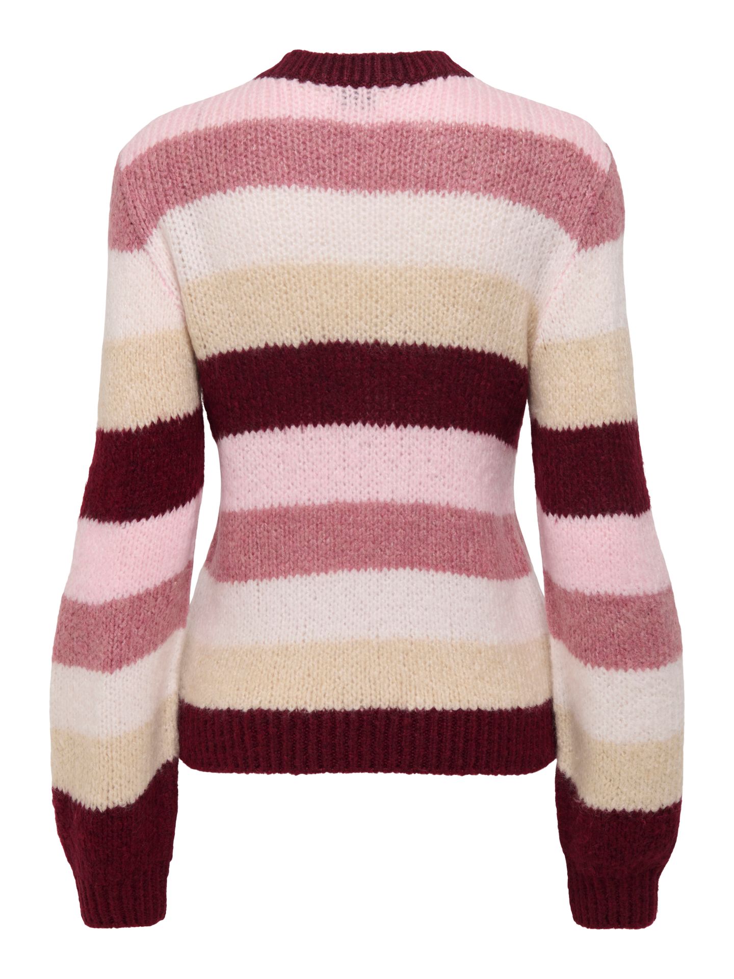 Only JDYDINEA L/S O-NECK STRIPE PULLOVER Cabernet/DUSTY ROSE/ CD/ TAPIOCA/ C 2900160811035