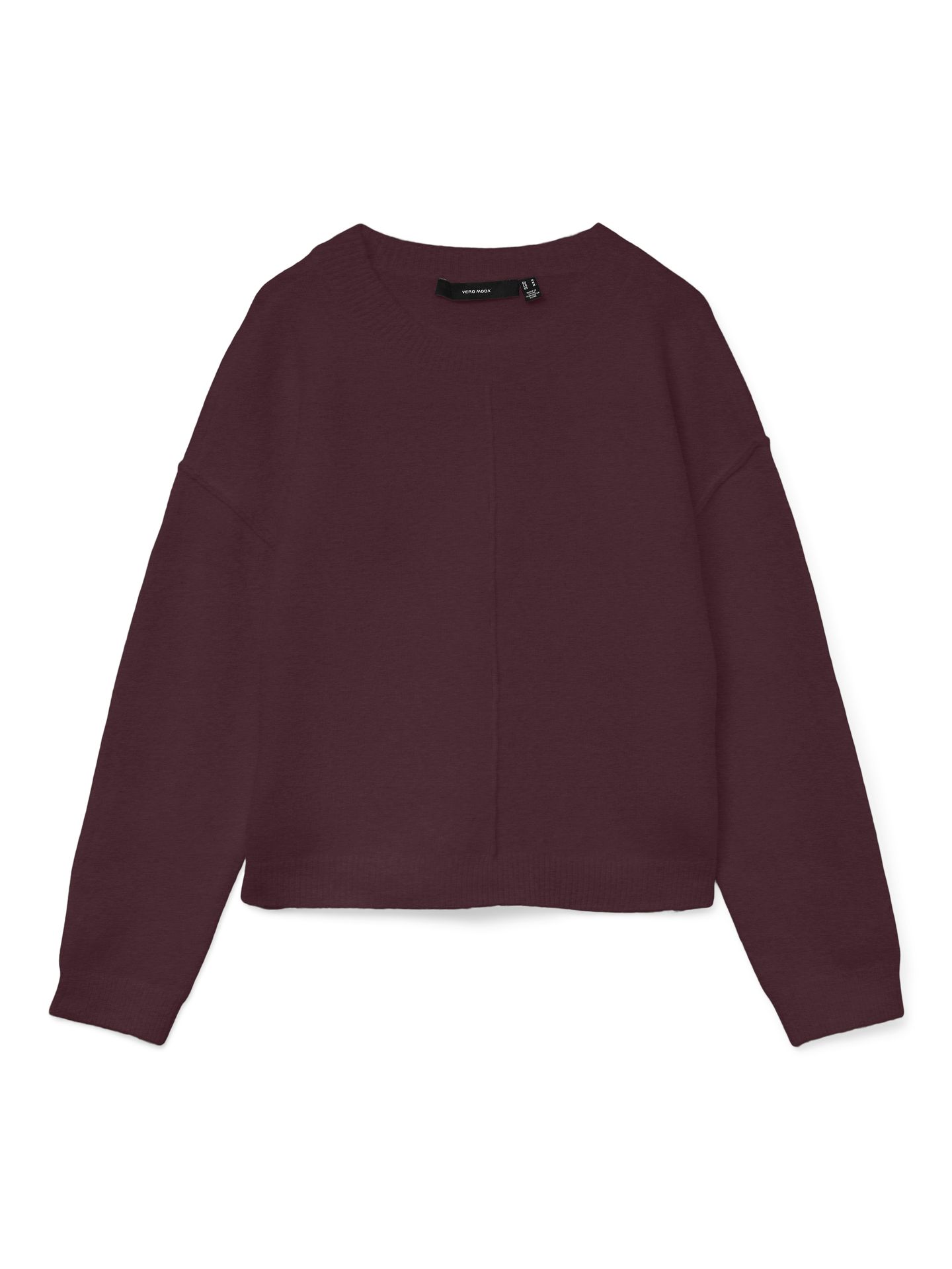 Vero Moda VMBESTI LS O-NECK PULLOVER BOO Winetasting/Gerna 00115478-EKA26011400003104