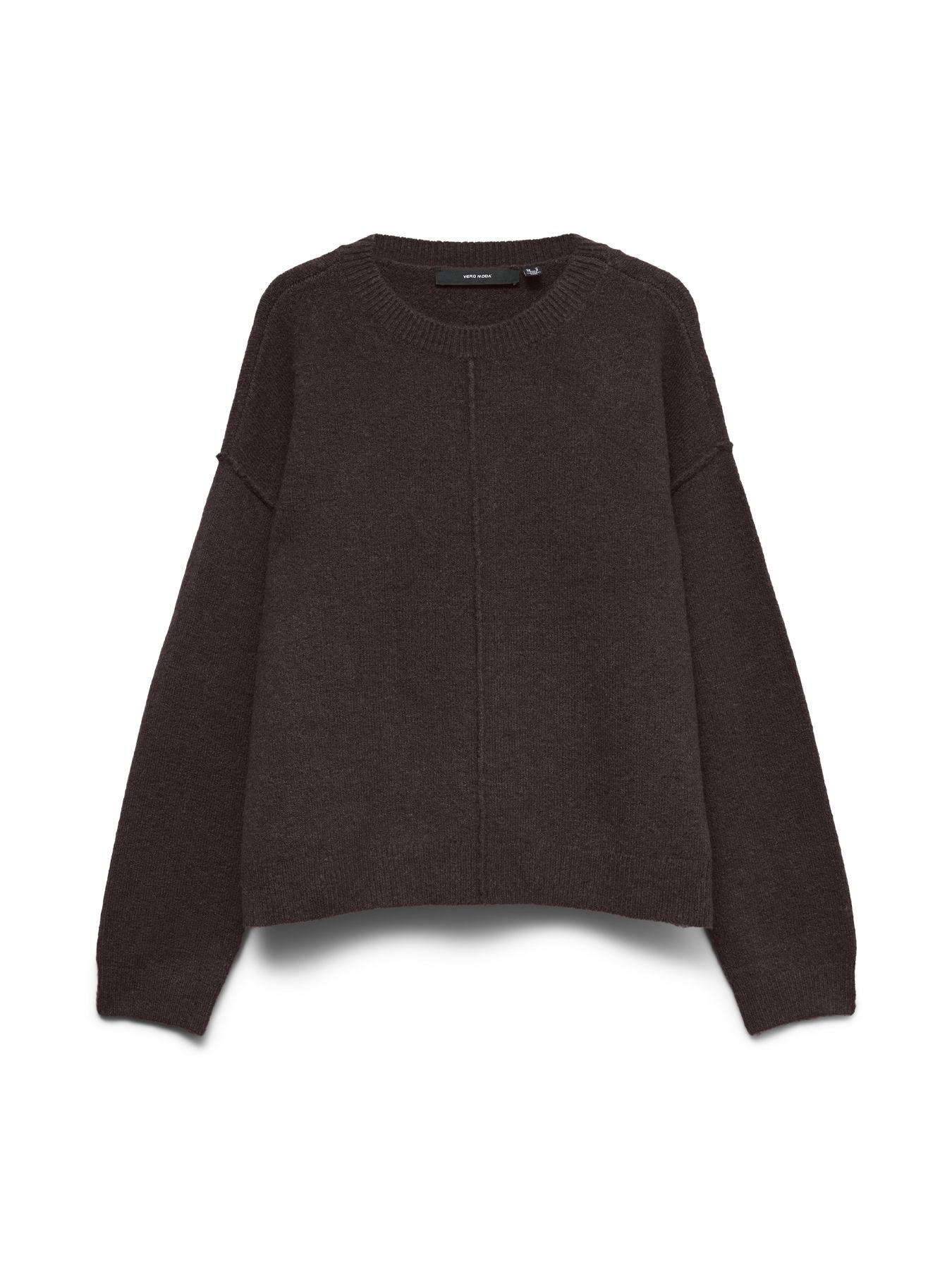 Vero Moda VMBESTI LS O-NECK PULLOVER BOO Chocolate Torte/MELANGE 2900172107010