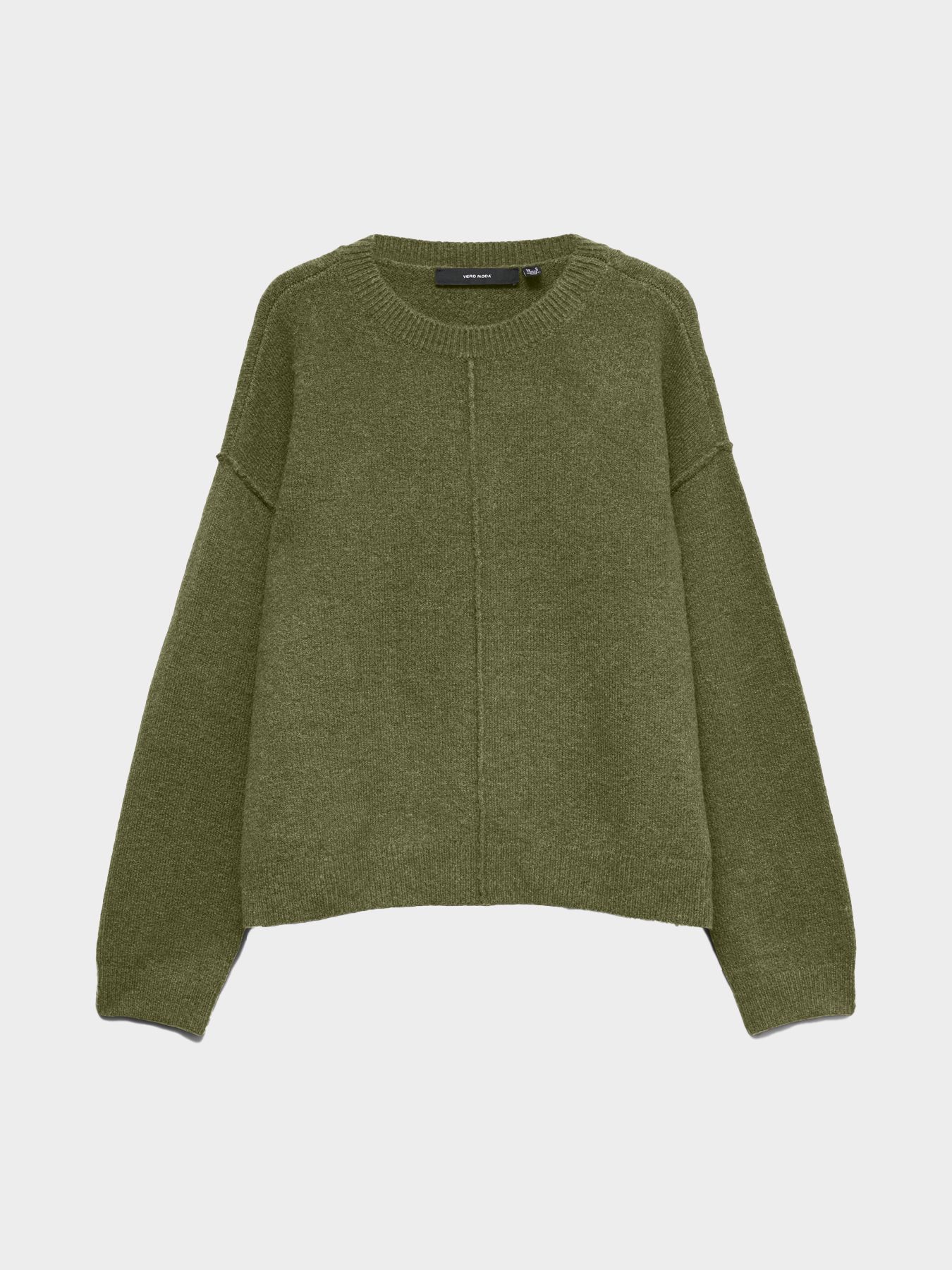 Vero Moda VMBESTI LS O-NECK PULLOVER BOO Sphagnum/MELANGE 2900172128053