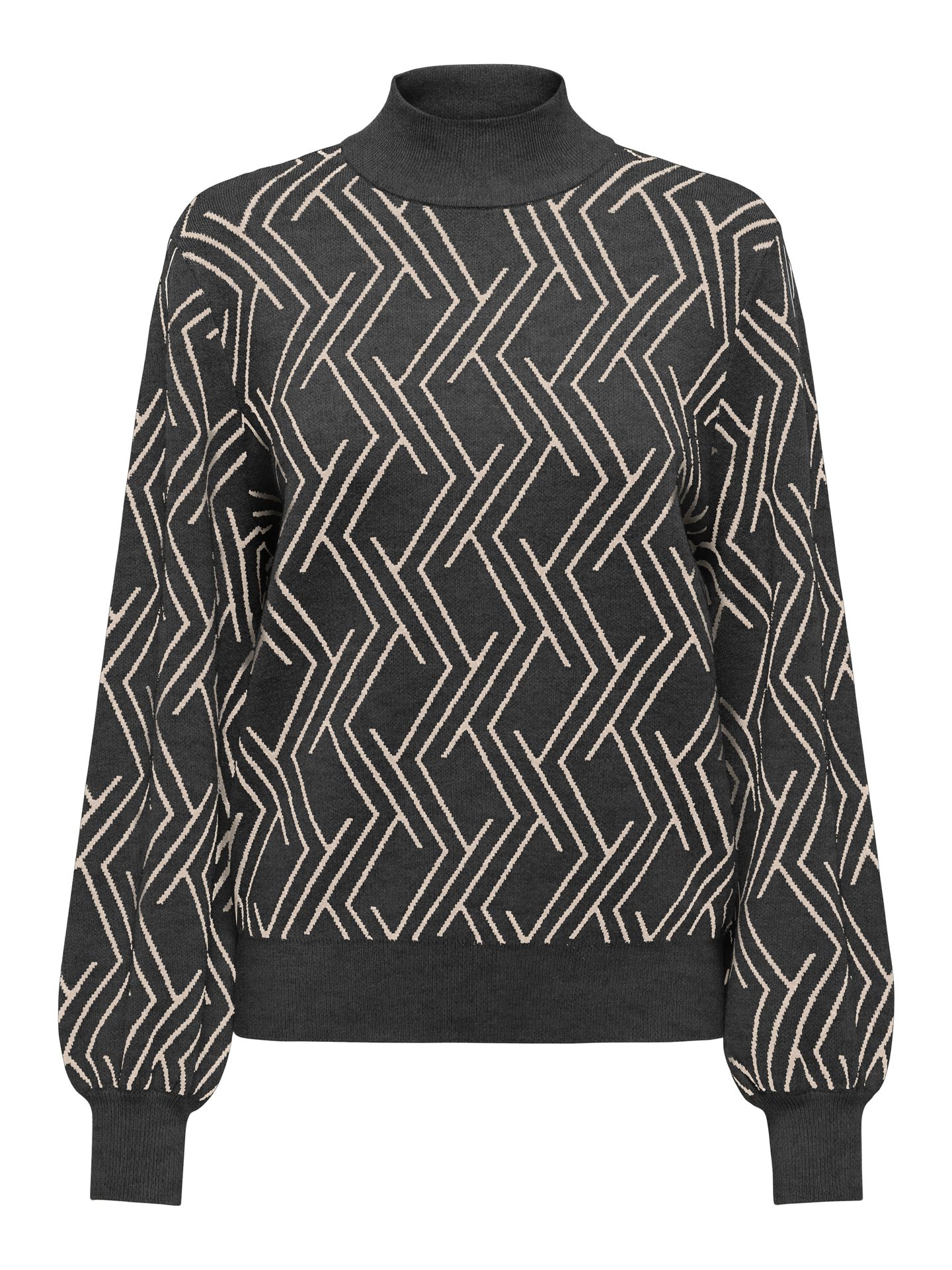 Only ONLANNY LS JQ O-NECK CS KNT Dark Grey Melange/Gun metallic 00115480-EKA26011400003078