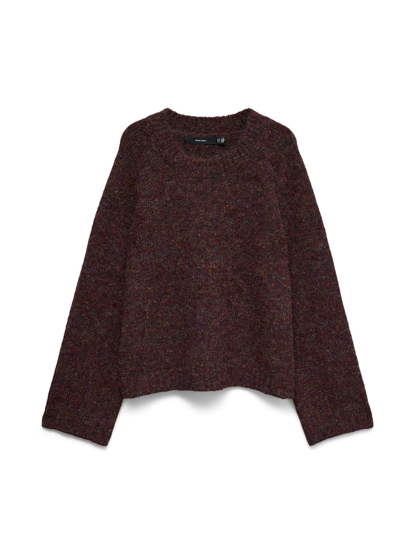 Vero Moda VMINGRID LS O-NECK PULLOVER NOOS Winetasting/MELANGE LL 24 FROM COLO 00115484-EKA26011400003152