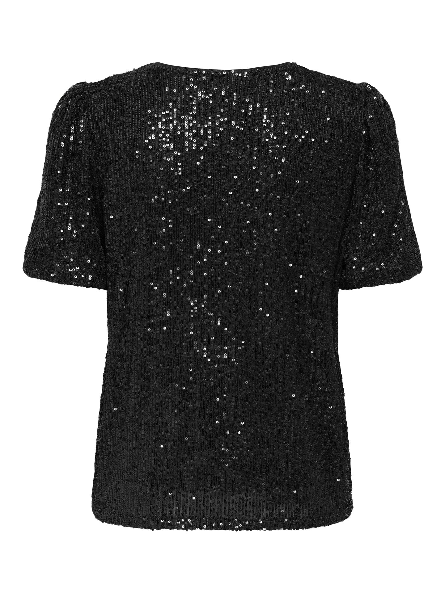 Only ONLANA S/S LOOSE SEQUINS TOP JRS Black/Flower Cattleya 2900160837042