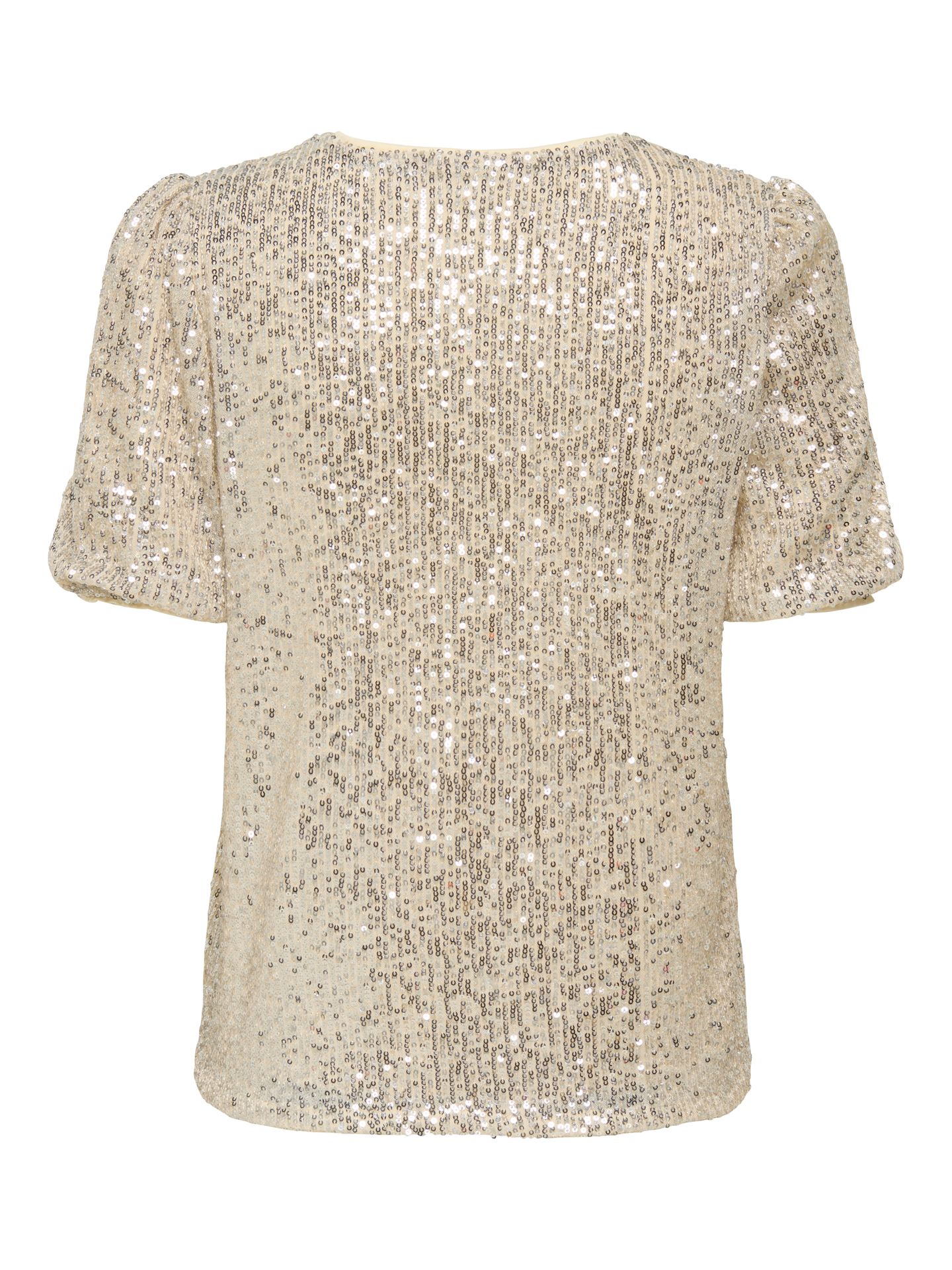 Only ONLANA S/S LOOSE SEQUINS TOP JRS Pumice Stone/LEONORA 2900160836021