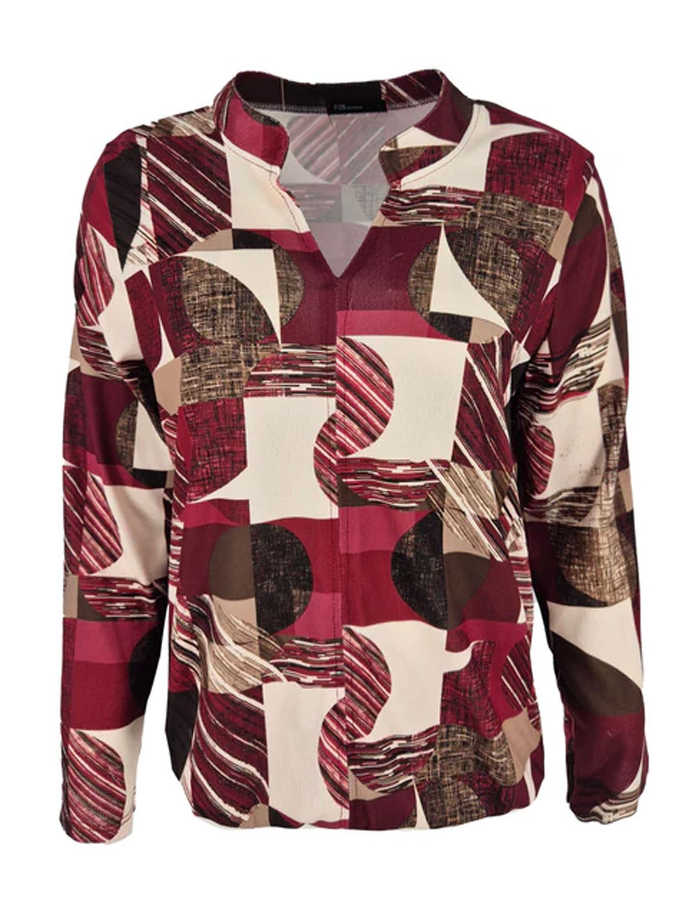 Fos Fashion 7554 Didi geo grid bordeaux 2900160844088